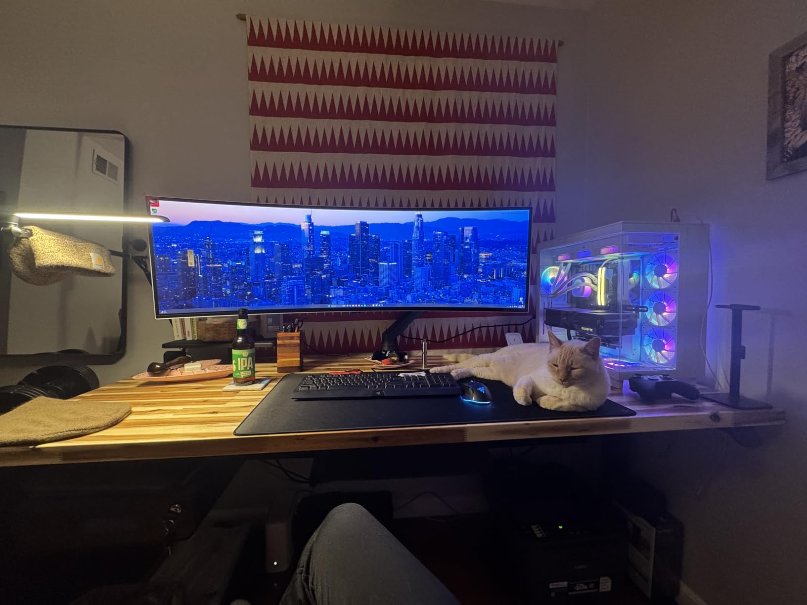 HUANUO Heavy Duty Monitor Arm for 13 to 49 inch Screens up to 35 lbs, Aluminum Ultrawide Screen Arm for Samsung Odyssey G9 and More, Fully Adjustable Monitor Stand for Desk, VESA 75mm or 100mm, Black customer photo 2