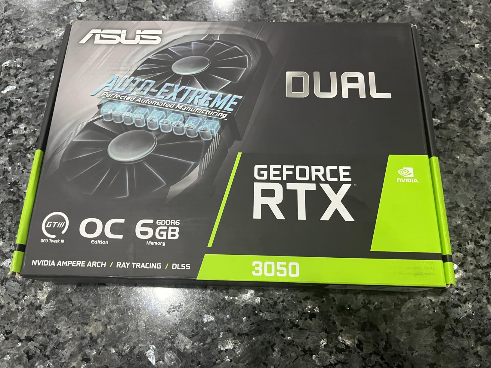 ASUS Dual NVIDIA GeForce RTX 3050 6GB OC Edition Gaming Graphics Card - PCIe 4.0, 6GB GDDR6 Memory, HDMI 2.1, DisplayPort 1.4a, 2-Slot Design, Axial-tech Fan Design, 0dB Technology, Steel Bracket customer photo 11