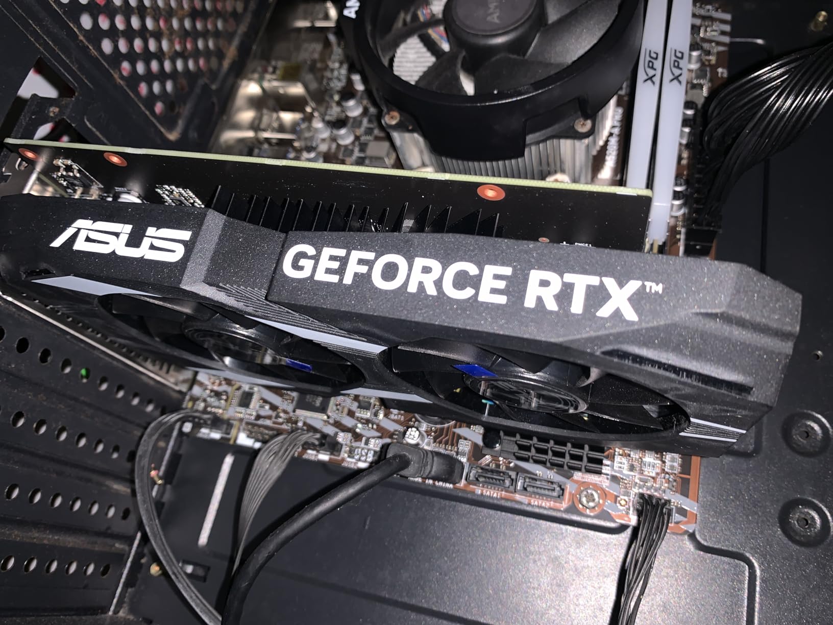 ASUS Dual NVIDIA GeForce RTX 3050 6GB OC Edition Gaming Graphics Card - PCIe 4.0, 6GB GDDR6 Memory, HDMI 2.1, DisplayPort 1.4a, 2-Slot Design, Axial-tech Fan Design, 0dB Technology, Steel Bracket customer photo 8