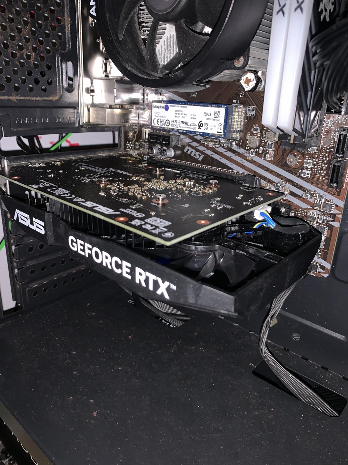 ASUS Dual NVIDIA GeForce RTX 3050 6GB OC Edition Gaming Graphics Card - PCIe 4.0, 6GB GDDR6 Memory, HDMI 2.1, DisplayPort 1.4a, 2-Slot Design, Axial-tech Fan Design, 0dB Technology, Steel Bracket customer photo 9