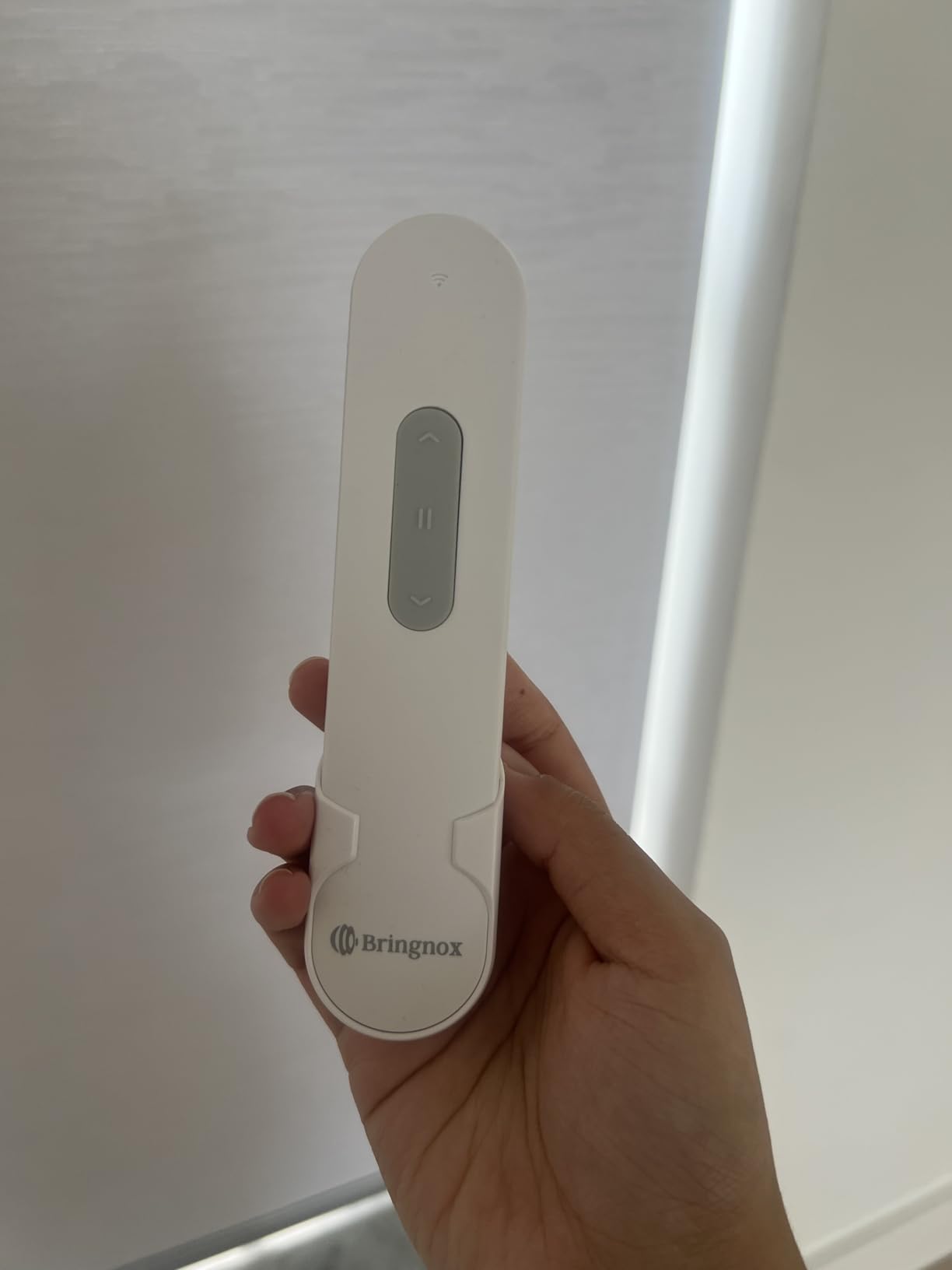 Bringnox Motorized Blinds with Remote,100% Blackout Smart Roller Blinds Compatible with Apple Homekit Google Home and Alexa Via HUB,and Customized (Linen Stone-01) customer photo 2