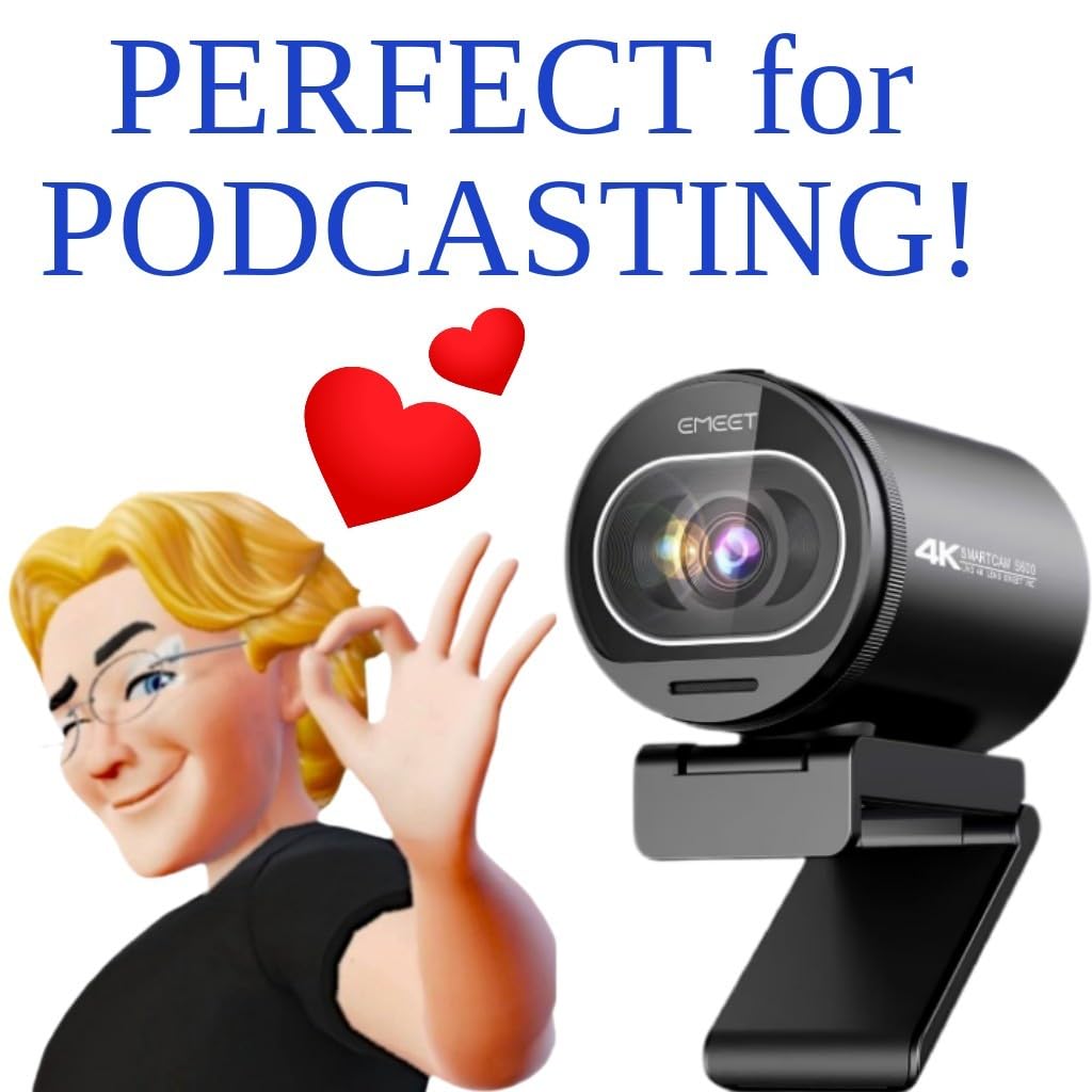 EMEET S600 4K Webcam for Streaming - Sony 1/2.55'' Sensor, PDAF Autofocus, 1080P@60FPS, 2 Noise Reduction Mics, Built-in Privacy Cover, 73° FOV, Streaming Camera for Live Commerce/Gaming/Beauty customer photo 1