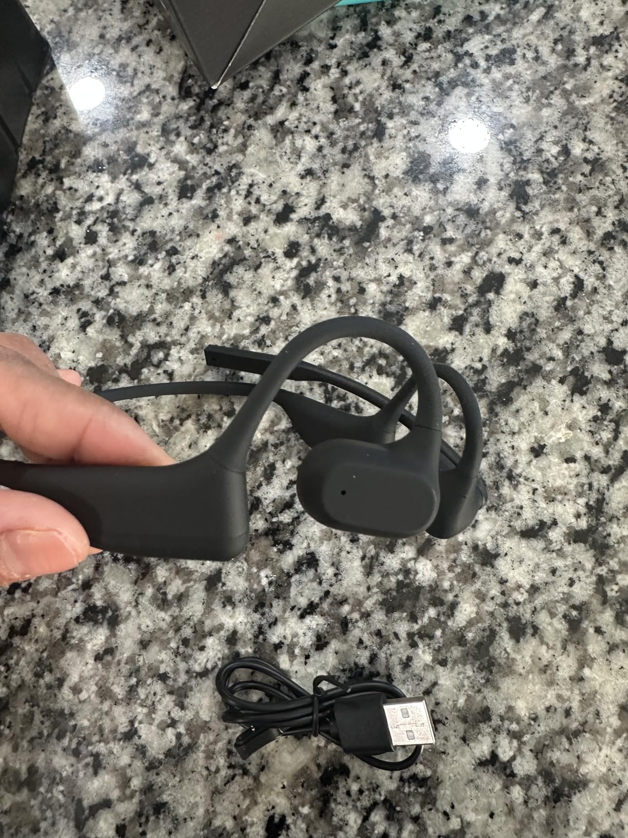 Gixxted Open Ear Headphones with Mic, Bluetooth Headset with Microphone, Dual Connect Bluetooth 5.3 with AI Noise Cancelling Mic & Mute Function, Wireless Headset for Work, Sports, Drive customer photo 1