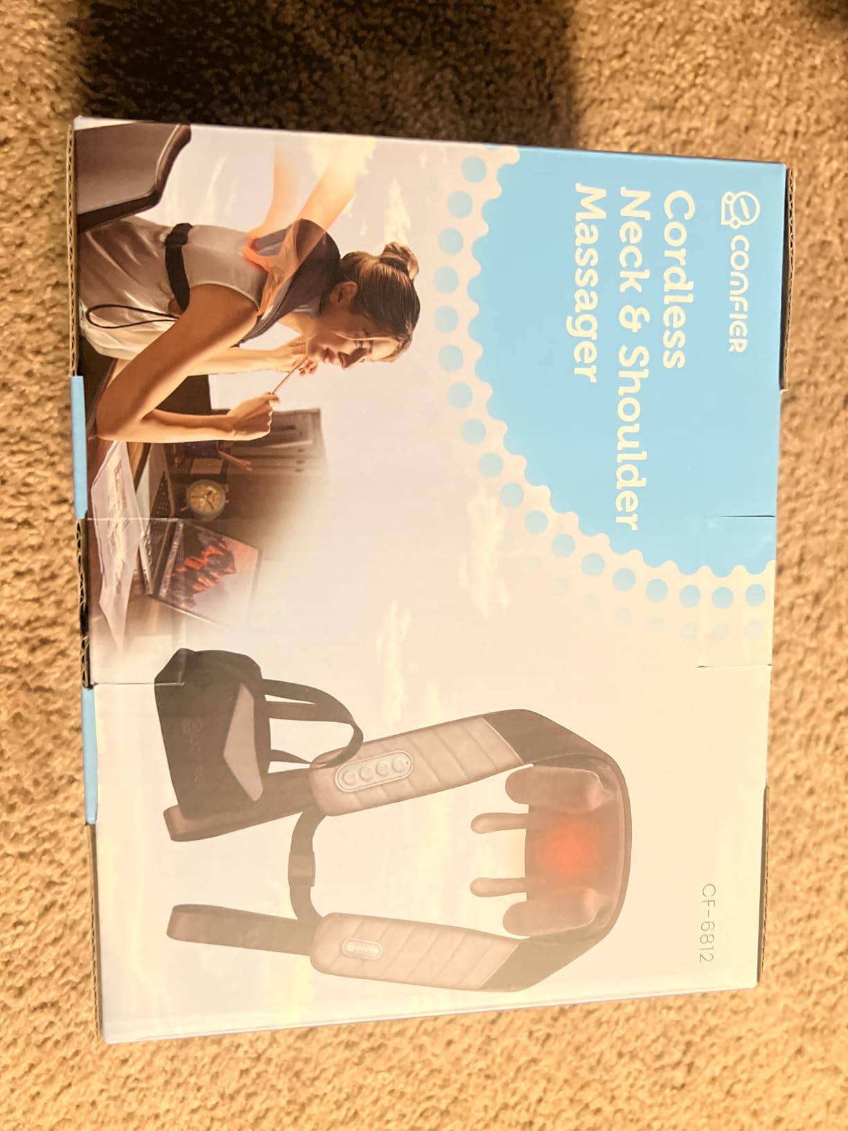 COMFIER Cordless Neck Massager with Heat, 4D Kneading Shiatsu Neck and Shoulder Massager Deep Tissue, Hands-Free Straps, FSA Eligible HSA, Mothers Day Gifts for Mom Women customer photo 1
