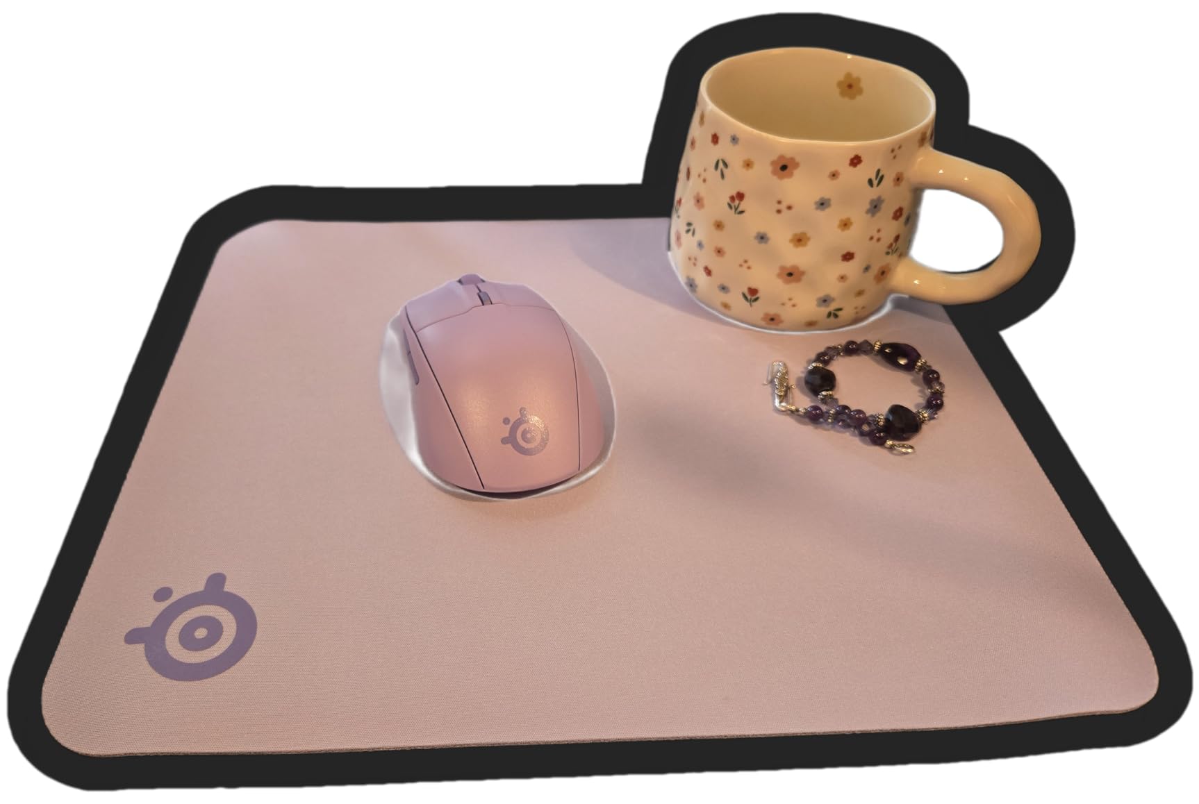 SteelSeries QcK Gaming Mouse Pad - XXL Cloth - Peak Tracking and Stability - Esports Mousepad - Never-Slip - Full Desk Coverage customer photo 1