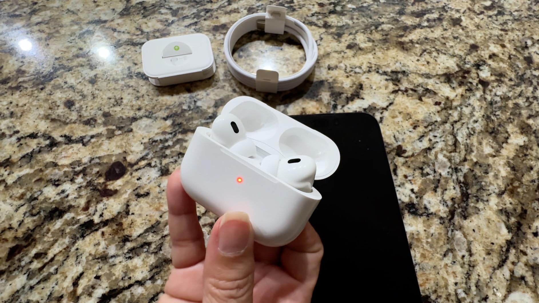 Apple AirPods Pro 2 Wireless Earbuds, Active Noise Cancellation, Hearing Aid Feature, Bluetooth Headphones, Transparency, Personalized Spatial Audio, High-Fidelity Sound, H2 Chip, USB-C Charging customer photo 1