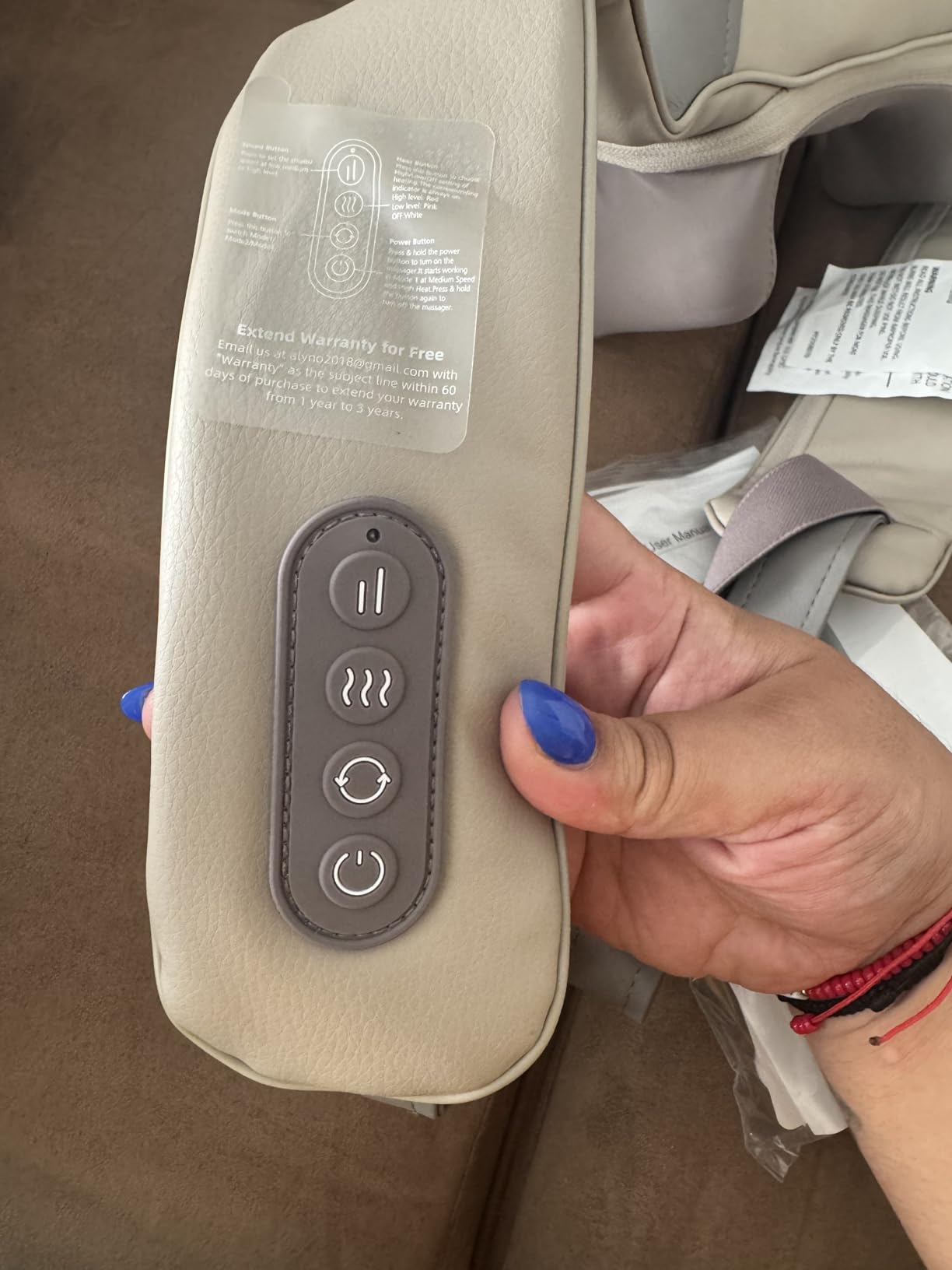 Heycool Cordless Neck Massager with Heat, FSA Eligible HSA 4D Deep Kneading Neck Shoulder Massager for Pain, Shiatsu Back Massager for Shoulder, Gifts for Women, Men customer photo 2
