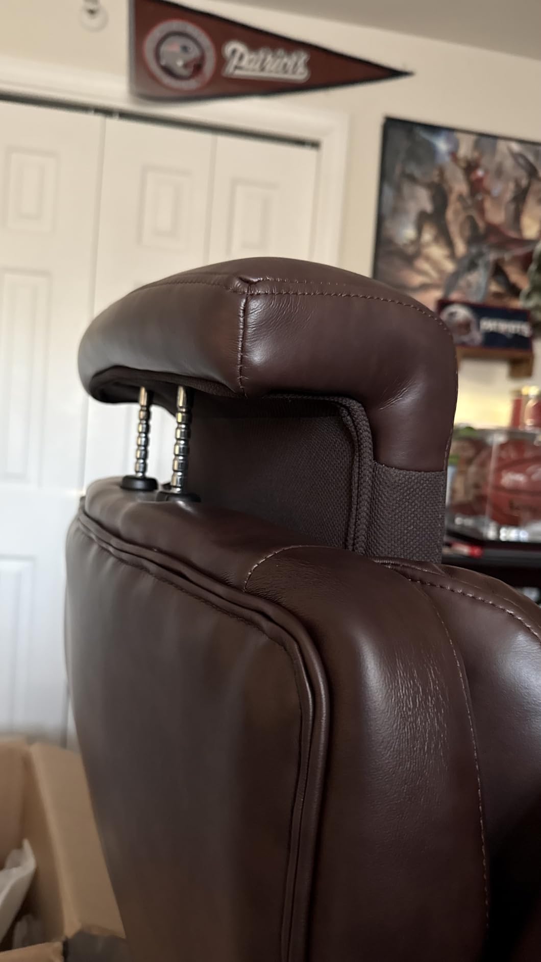 Big and Tall Office Chair 700lbs - Adjustable Headrest & Lumbar Support, 3D Flip Arms, Large Wheels & Heavy Duty Metal Base, Ergonomic High Back Computer Chair customer photo 1