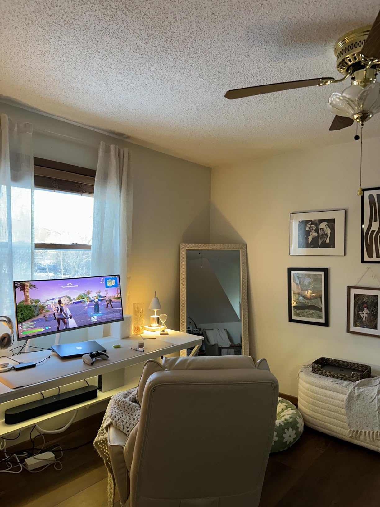 OSCHF Extra Long Desk with Bookshelf - 71