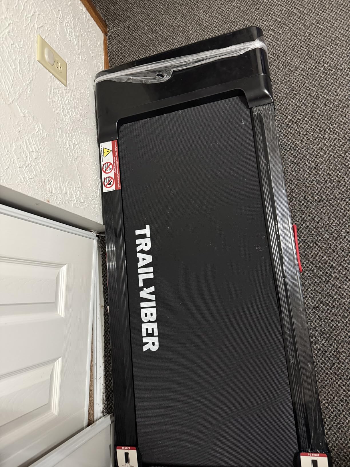 TRAILVIBER Walking Pad Treadmill with 12% 9-Level Auto Incline, 450 lbs Capacity RGB LED Screen, Bluetooth Speaker Under Desk Treadmill, Compact Treadmills for Home Hiking customer photo 1