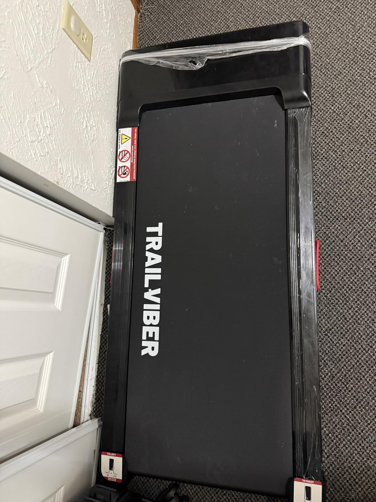 TRAILVIBER Walking Pad Treadmill with 12% 9-Level Auto Incline, 450 lbs Capacity RGB LED Screen, Bluetooth Speaker Under Desk Treadmill, Compact Treadmills for Home Hiking customer photo 2