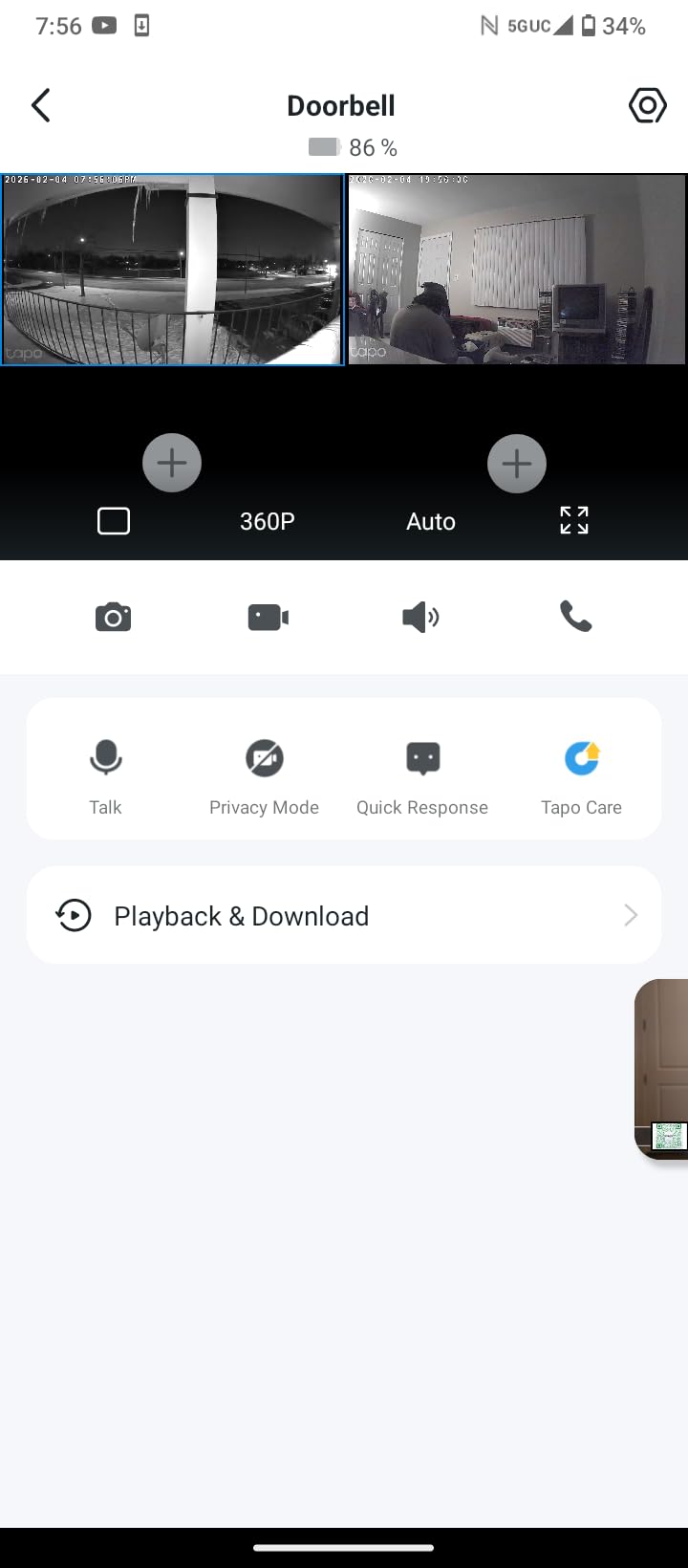 Tapo 2K Indoor Pan/Tilt Wired Security Camera - Works as a Baby Monitor & Pet Camera, Motion Detection, 2-Way Audio, Siren, Night Vision, No-Subscription Local Storage or Optional Cloud, C211 (2-Pack) customer photo 1