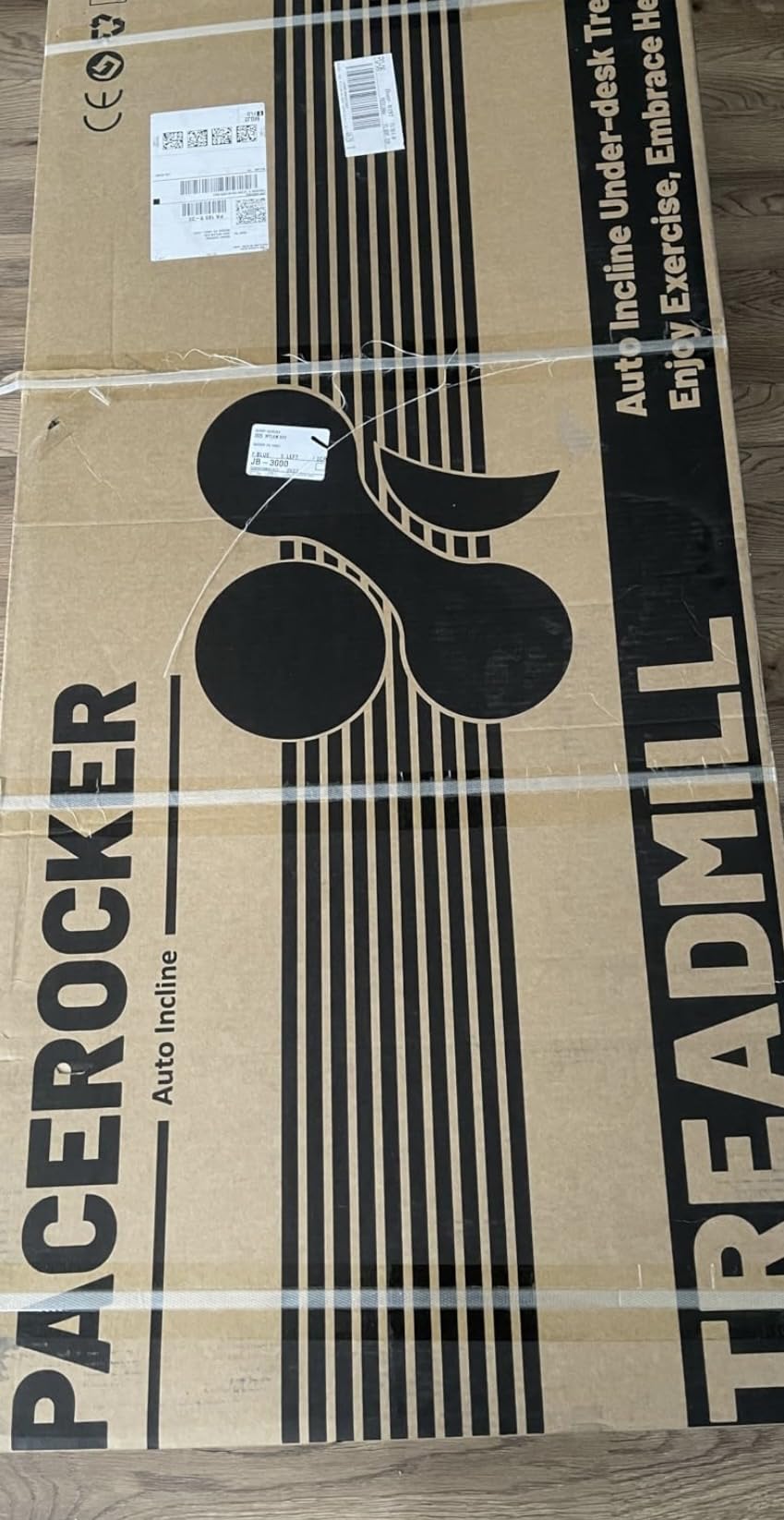 PACEROCKER Walking Pad Treadmill with 12% 9-Level Auto Incline, 450 lbs Capacity Bluetooth Speaker Under Desk Treadmills for Home Hiking, 5 MPH customer photo 1