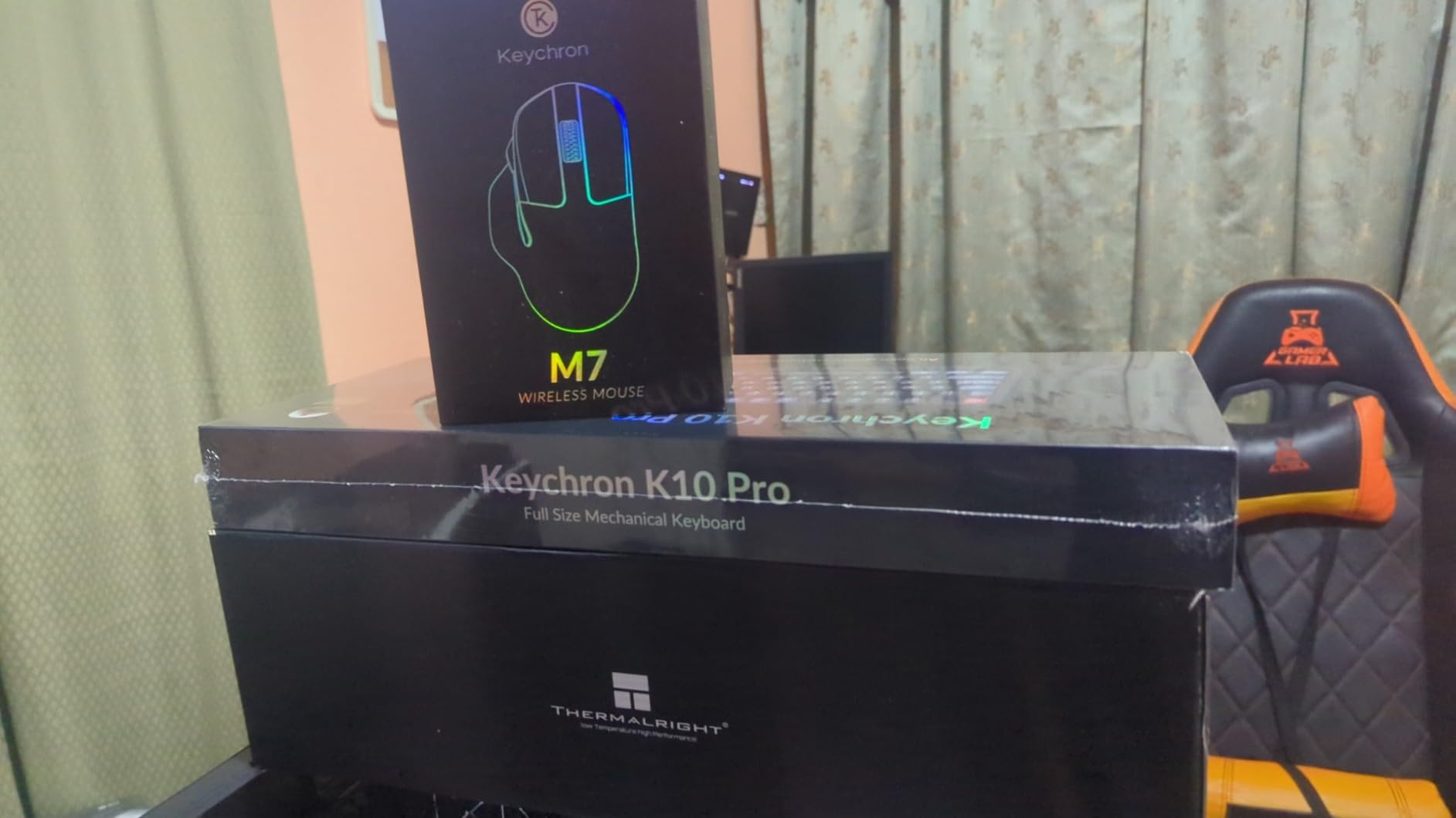 Keychron K10 Pro Wireless Custom Mechanical Keyboard, QMK Programmable Bluetooth 100% Layout with Silent Red Switch White Backlight Compatible with Mac Windows Linux customer photo 2