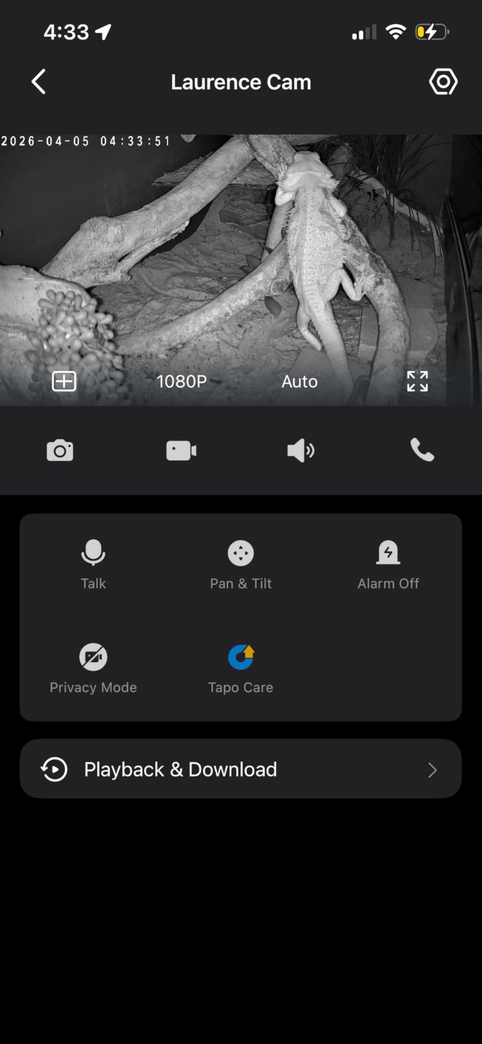 Tapo 1080P Indoor Pan/Tilt Wired Security Camera - Works as a Baby & Pet Monitor, Motion Detection, 2-Way Audio, Siren, Night Vision, Subscription-Free Local Storage or Optional Cloud, Black, C201 customer photo 2