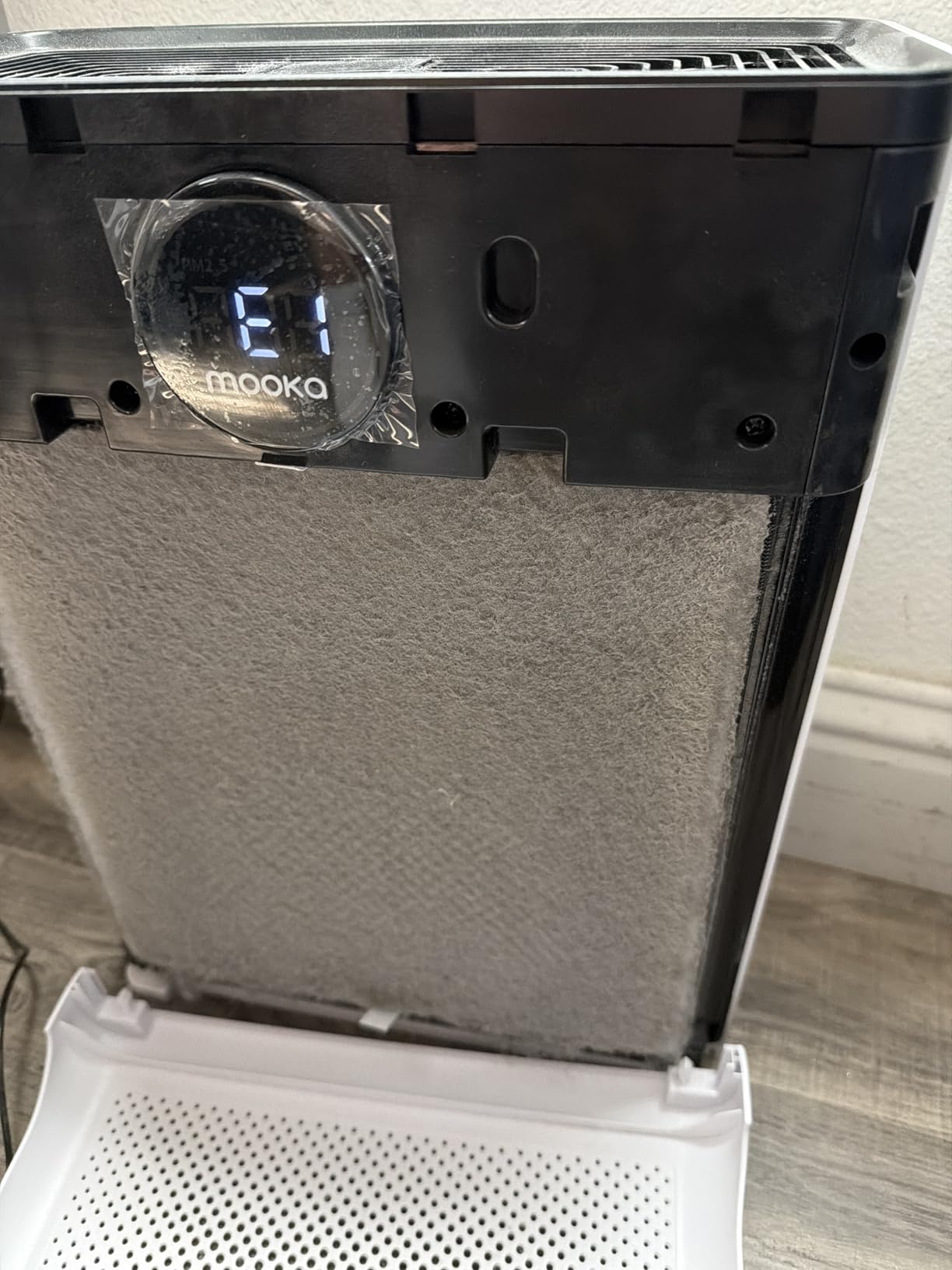 Air Purifiers for Home Large Room up to 2200sq.ft, MOOKA Air purifier for Home Pets with Washable Filter, PM 2.5 Display Air Quality Sensor Air Cleaner for Bedroom, Dorm room, Pets, Office PR1 (White) customer photo 2