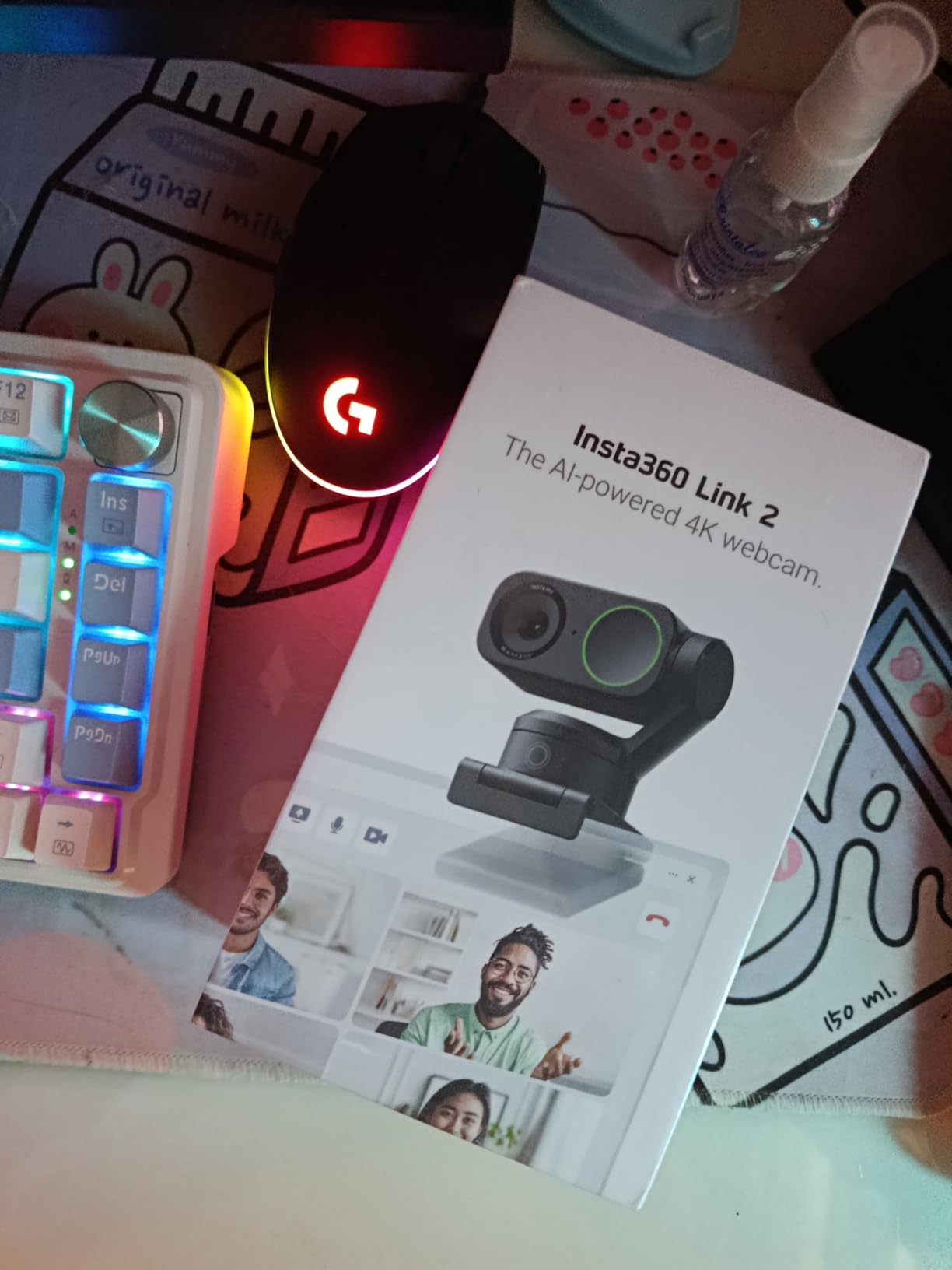 Insta360 Link 2 - PTZ 4K Webcam for PC/Mac, 1/2