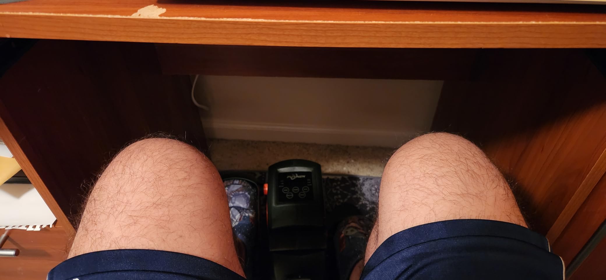 Putnen Under Desk Elliptical Machine, Electric Elliptical Leg Exerciser for Seniors with 12 Adjustable, Portable Quiet Elliptical Exercise Machine, Seated Pedal Exerciser with Remote Control customer photo 1