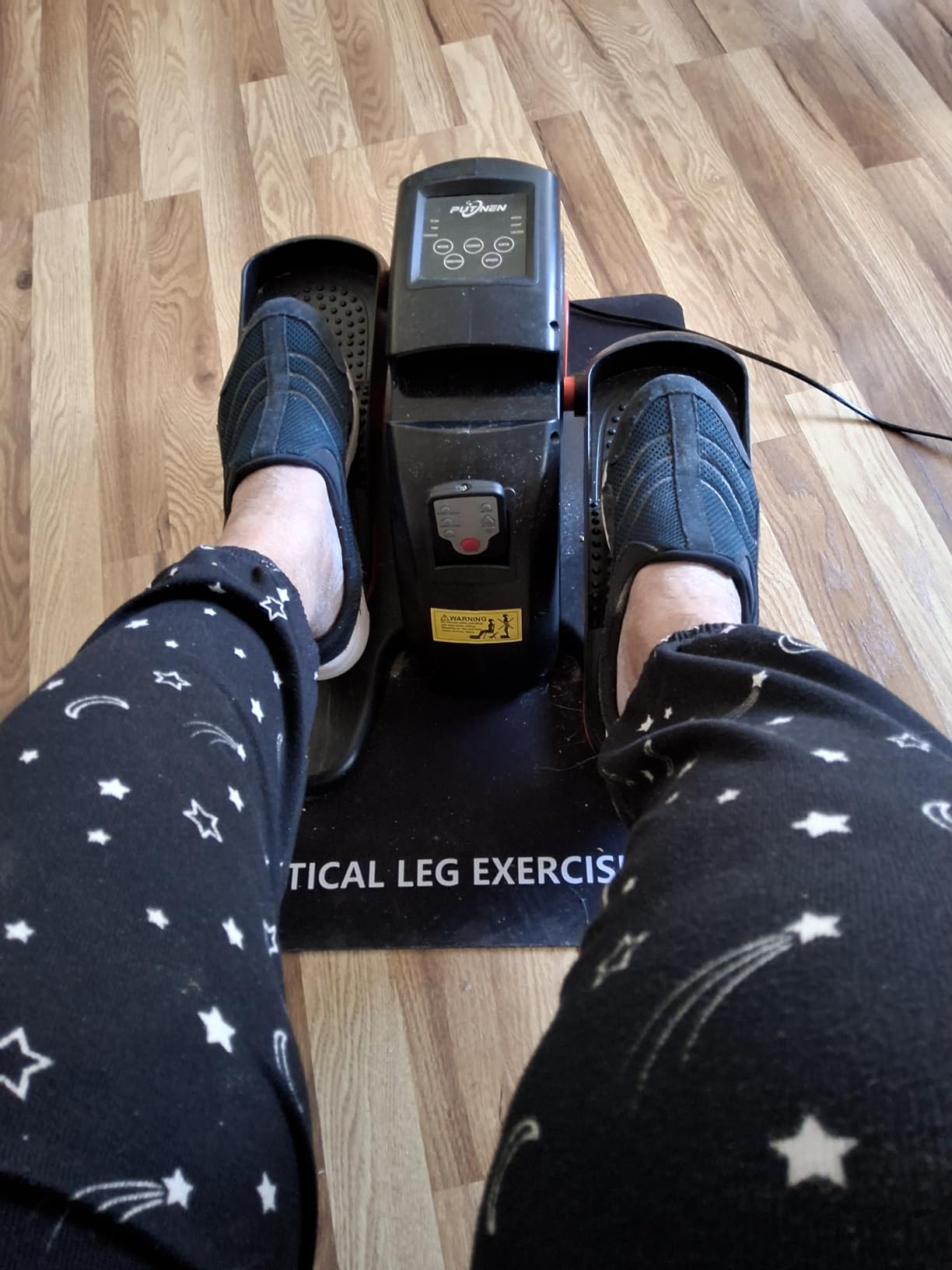 Putnen Under Desk Elliptical Machine, Electric Elliptical Leg Exerciser for Seniors with 12 Adjustable, Portable Quiet Elliptical Exercise Machine, Seated Pedal Exerciser with Remote Control customer photo 2