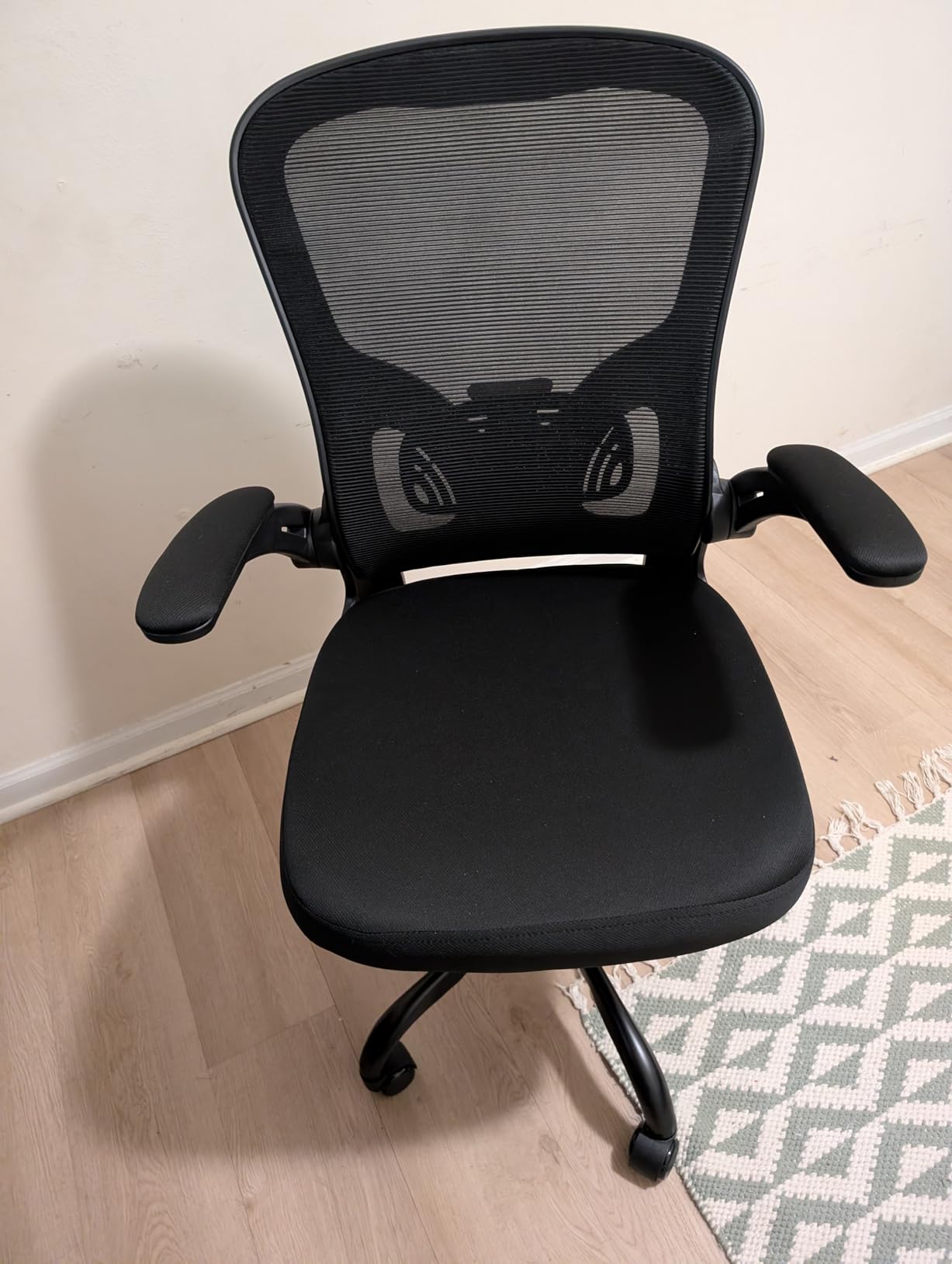 Office Chair, Ergonomic Desk Chairs 330LBS Capacity High Back Mesh Computer Chair with Flip-up Armrests, Comfy Work Chair with Adjustable Lumbar Support customer photo 2