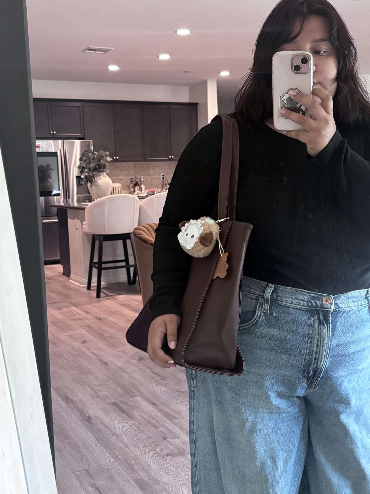 befen Genuine Leather Zipper Tote Bag for Women Work with Laptop Compartment, Women's Leather Shoulder Purse Satchel Handbags customer photo 2