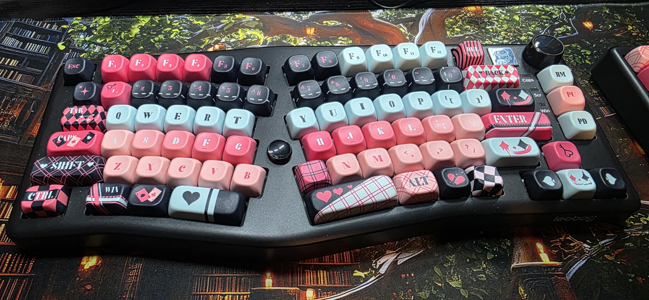 LEOBOG A75 Alice Keyboard, Tri-Mode Ergonomic Gaming Keyboard with RGB Backlit Functional Knob Joystick, 75% Layout Hot-Swap Gasket Custom Keyboards for Win Mac PC Gamer-Black customer photo 1