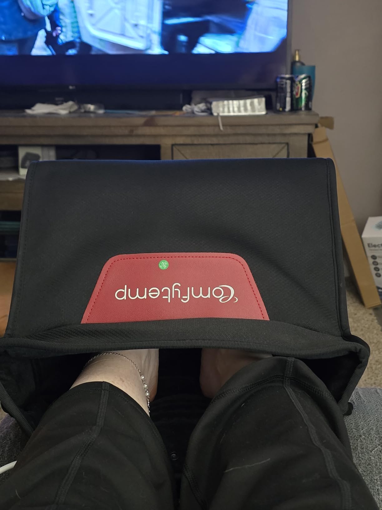 Comfytemp Electric Heated Foot Warmer for Men and Women, 3D Foot Heating Pad for Cold Feet & Ankles Comfort, Dry Heat Feet Sanua Under Desk Warmer 45 Min Auto Shut Off with 3 Heat, Office Home Winter customer photo 1