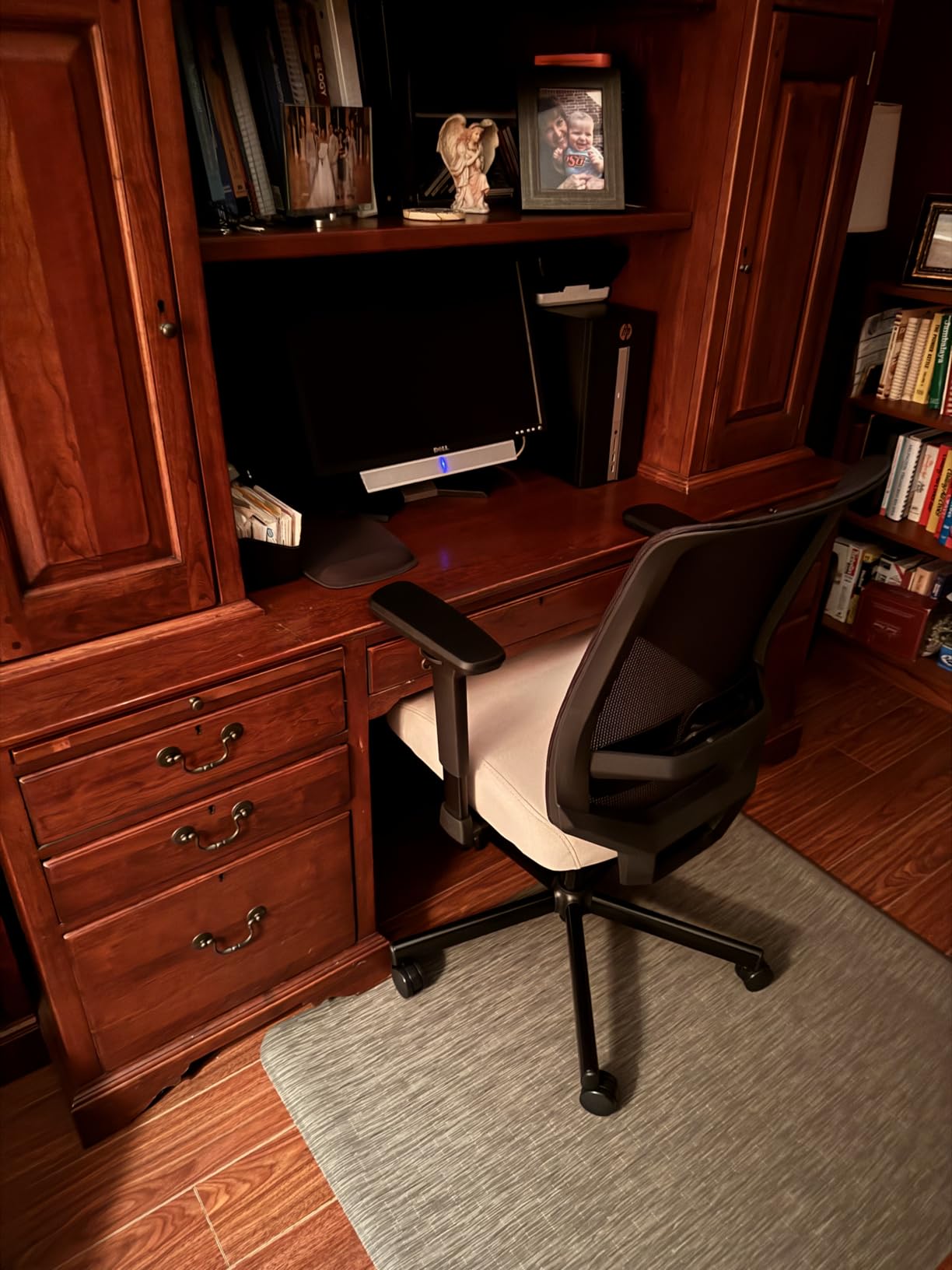 Ergonomic Office Chair, Mesh Computer Desk Chairs with Adjustable Lumbar Support, 3D Armrests, Tilt Function customer photo 2