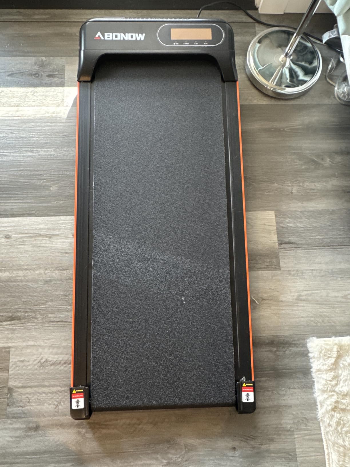 Abonow Walking Pad, Under Desk Treadmill with Incline for Home Office 2.5HP Portable Walking Treadmill with 265 Lbs Weight Capacity Walking Machine, Remote Control, LED Display customer photo 1