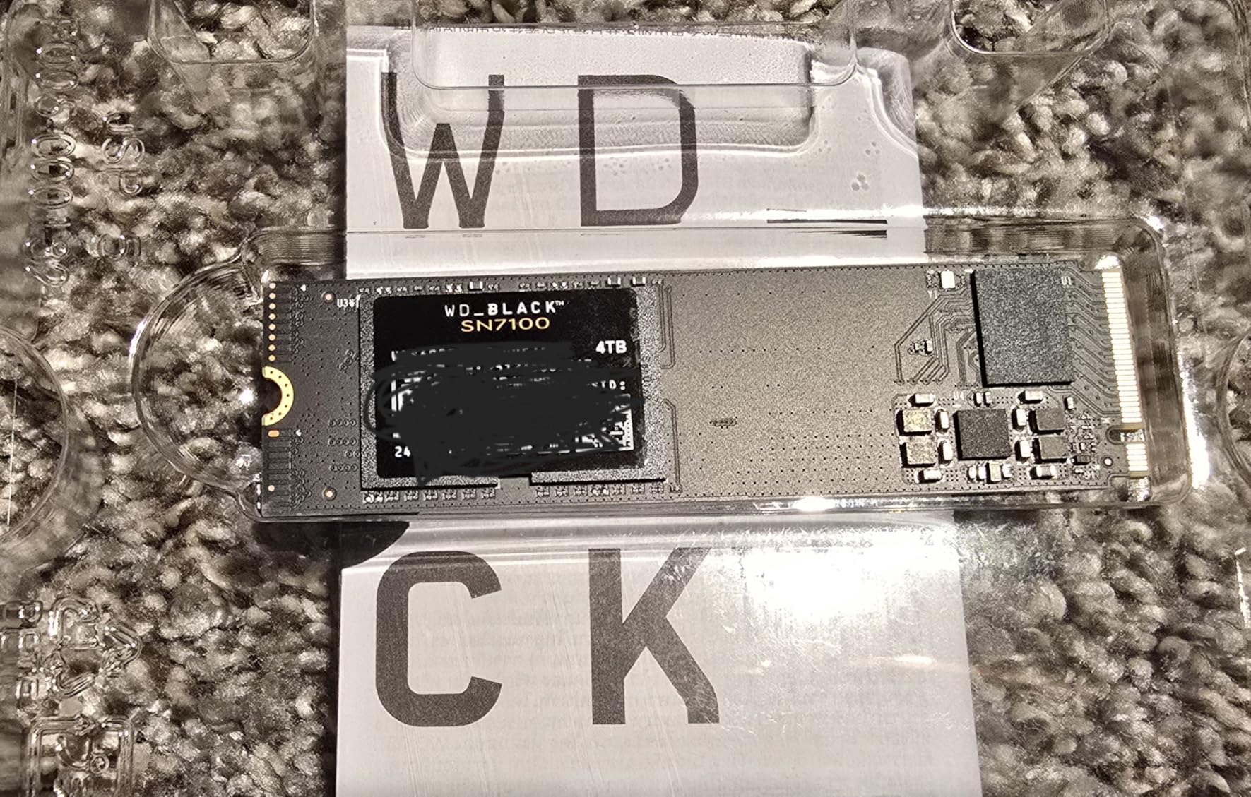 WD_Black SN7100 1TB NVMe SSD - Gen4 PCIe, M.2 2280, Up to 7,250 MB/s Read Speed, Up to 6,900 MB/s Write Speed, Next Gen TLC 3D NAND, for Laptops, Handheld Gaming Devices - WDS100T4X0E customer photo 2