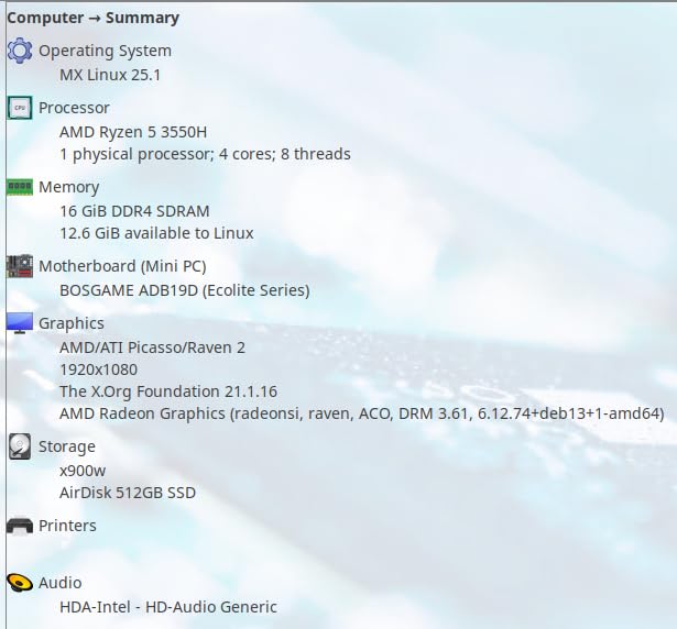 BOSGAME E4 Mini PC, Mini Computers with AMD Ryzen 5 3550H, 16GB DDR4 512GB PCIe SSD, Dual RJ45, 4K Triple Display, USB-C, USB 3.2, Wi-Fi 5/BT 5.0, Micro Desktop Computers for Office, Home & Streaming customer photo 1