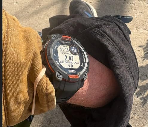 Garmin Instinct 3 45mm, Solar Charged Display, Rugged Outdoor GPS Smartwatch, Metal-Reinforced Bezel, Built-in Flashlight, Black customer photo 2