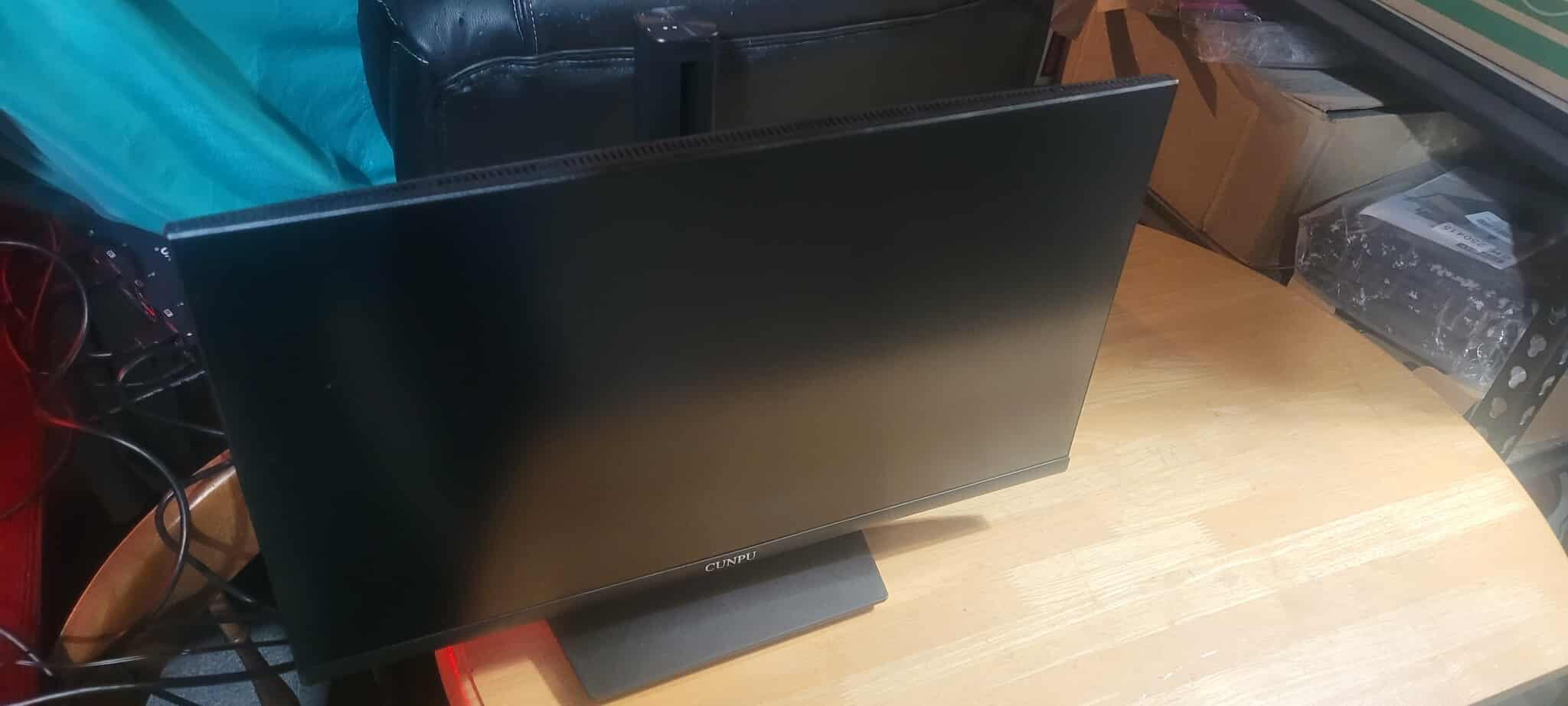 CUNPU 24 Inch 4K UHD IPS Monitor, 185PPI, ΔE < 2, 100% DCI-P3, 1.07B+ Colors, Height Vertical Adjustable Stand, Built-in Dual Speakers, VESA - for Photo Editing, Office Work & Home Entertainment customer photo 1