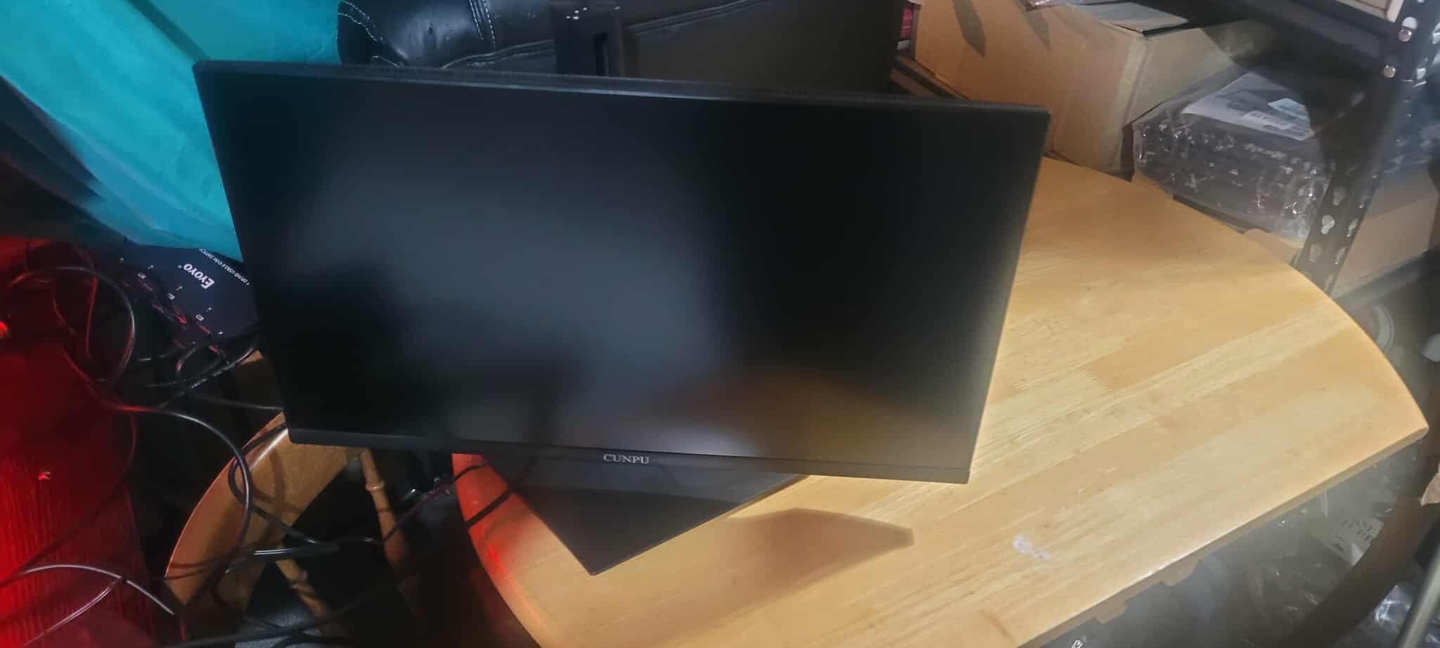 CUNPU 24 Inch 4K UHD IPS Monitor, 185PPI, ΔE < 2, 100% DCI-P3, 1.07B+ Colors, Height Vertical Adjustable Stand, Built-in Dual Speakers, VESA - for Photo Editing, Office Work & Home Entertainment customer photo 2