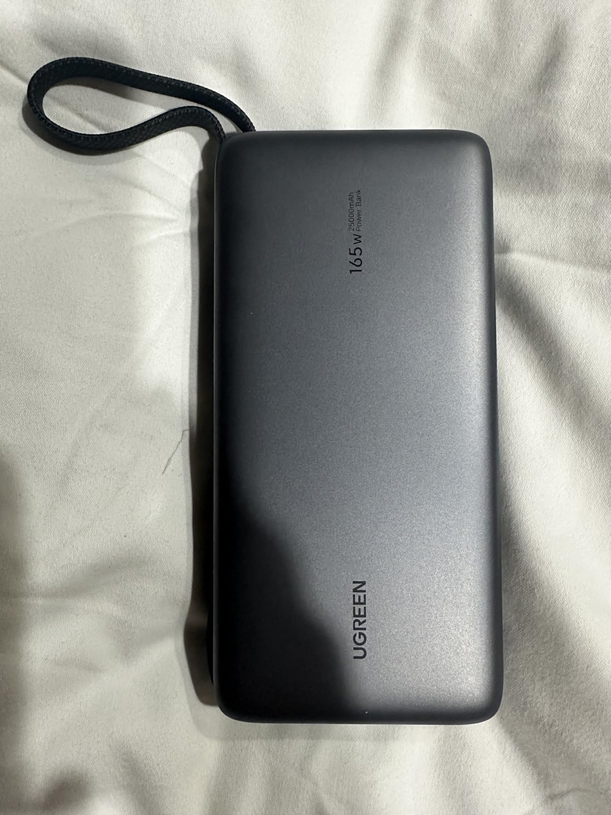 UGREEN Nexode Power Bank, 25,000mAh 165W Laptop Portable Charger with 2 Built-in USB-C Cables, 90Wh Fast Charging Business Travel Battery Pack for MacBook Pro/Air/ipad/iPhone 17/Samsung/Dell/HP/Lenovo customer photo 1