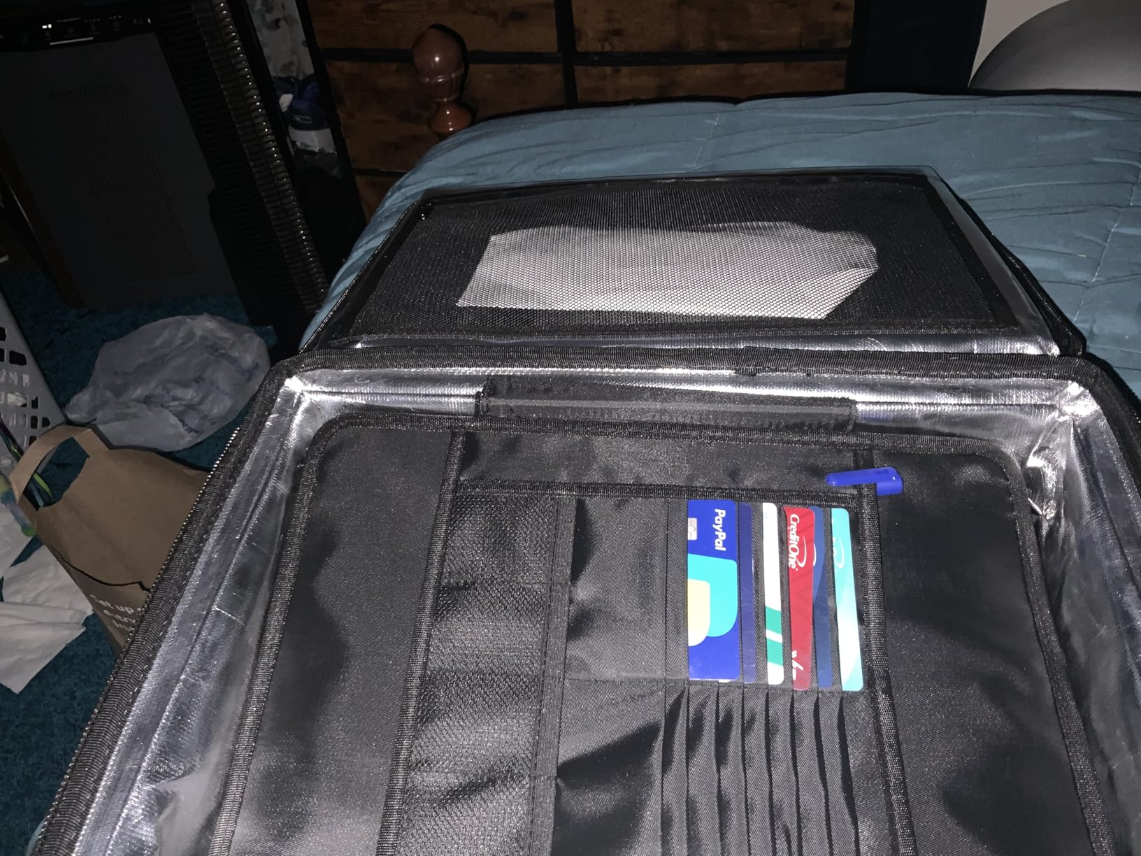DocSafe 6400°F Fireproof Document Box with Lock,Heat Insulated Fireproof Water Resistant 10 Layers Hard Case Safe Box with Zipper&Multi Pockets,Protects Personal Items,Documents,Laptop,Passport,Black customer photo 1