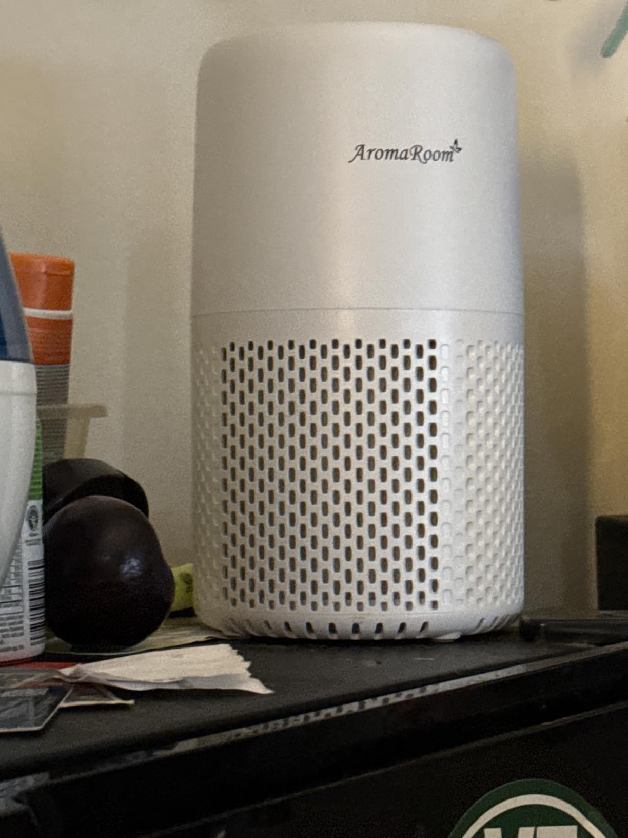 Air Purifier for Home Bedroom, AromaRoom H13 HEPA Air Filter For Smoke Pollen Dander Hair Smell Air Cleaner, 3-in-1 Filter with Sleep Mode, Quiet Air Cleaner For Pets, Home, Baby Room (White) customer photo 1