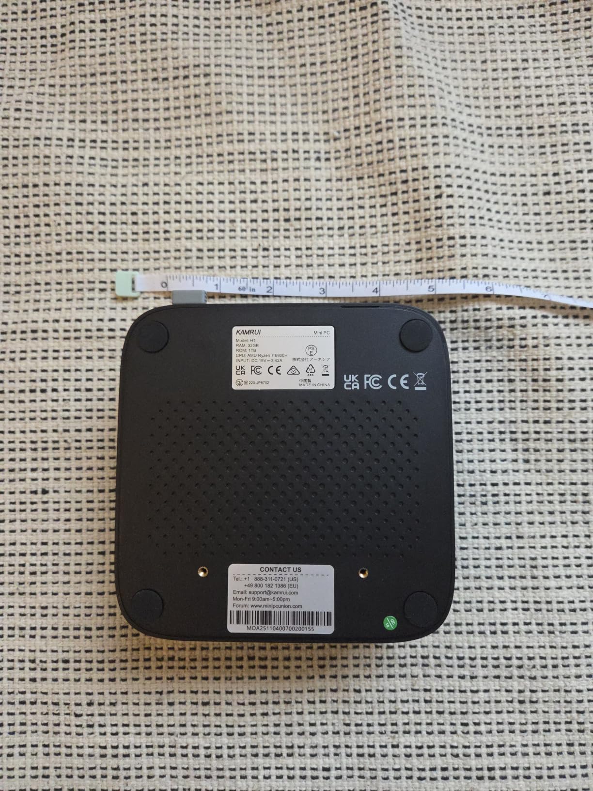 KAMRUI Hyper H1 Mini Gaming PC, AMD Ryzen 7 7735HS(Beats 7640HS/6800H), 24GB LPDDR5 1TB M.2 NVMe SSD Mini PC(8C/16T,up to 4.75GHz), 16MB L3 Smart Cache, Triple 4K Display/WiFi6/BT5.2/Mini Desktop PC customer photo 2