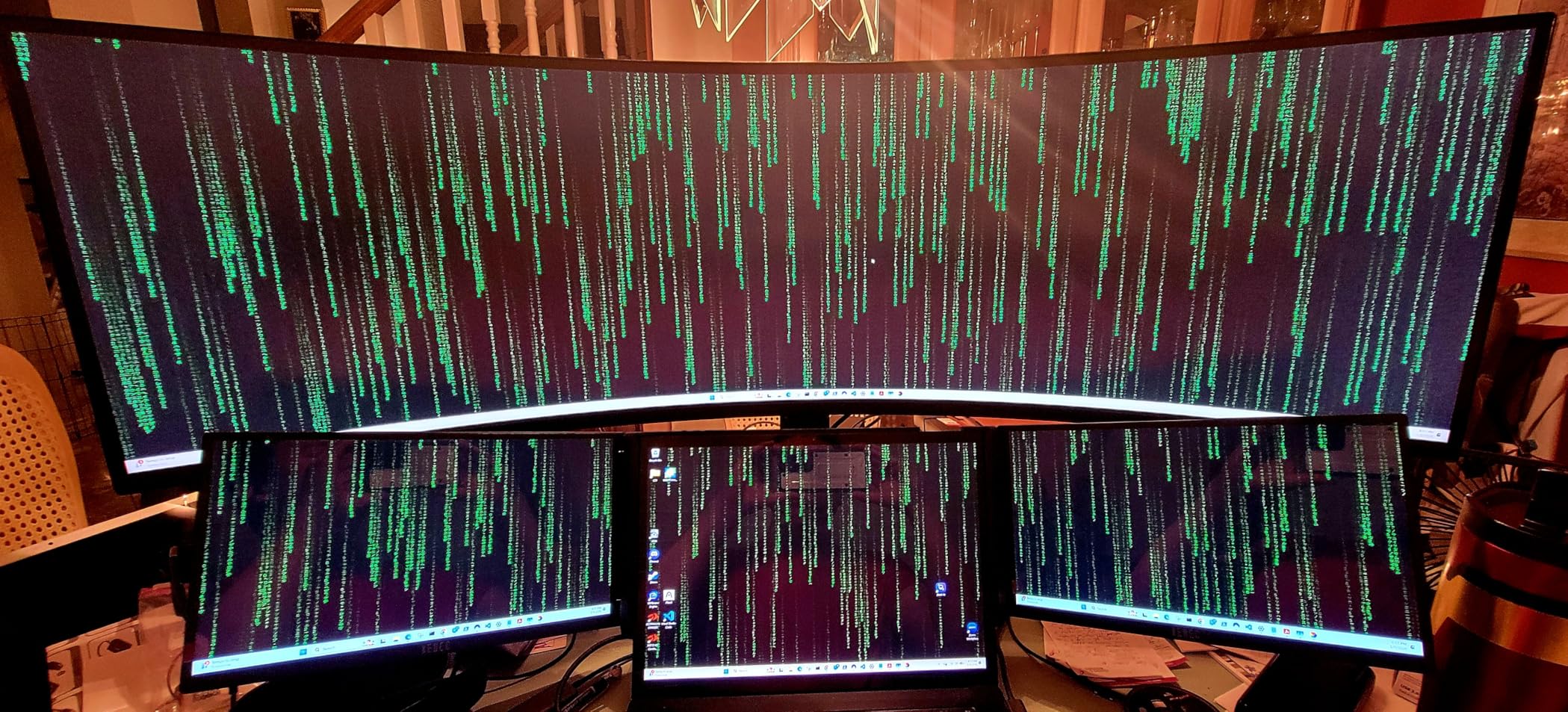 Samsung 49-inch Odyssey G9 (G91F) DQHD, 144Hz, Curved Gaming Monitor, Ultra-Wide 32:9 Screen, DisplayHDR 600, AMD FreeSync Premium Pro, Ergonomic Stand, LS49FG910ENXZA, 2025 customer photo 1