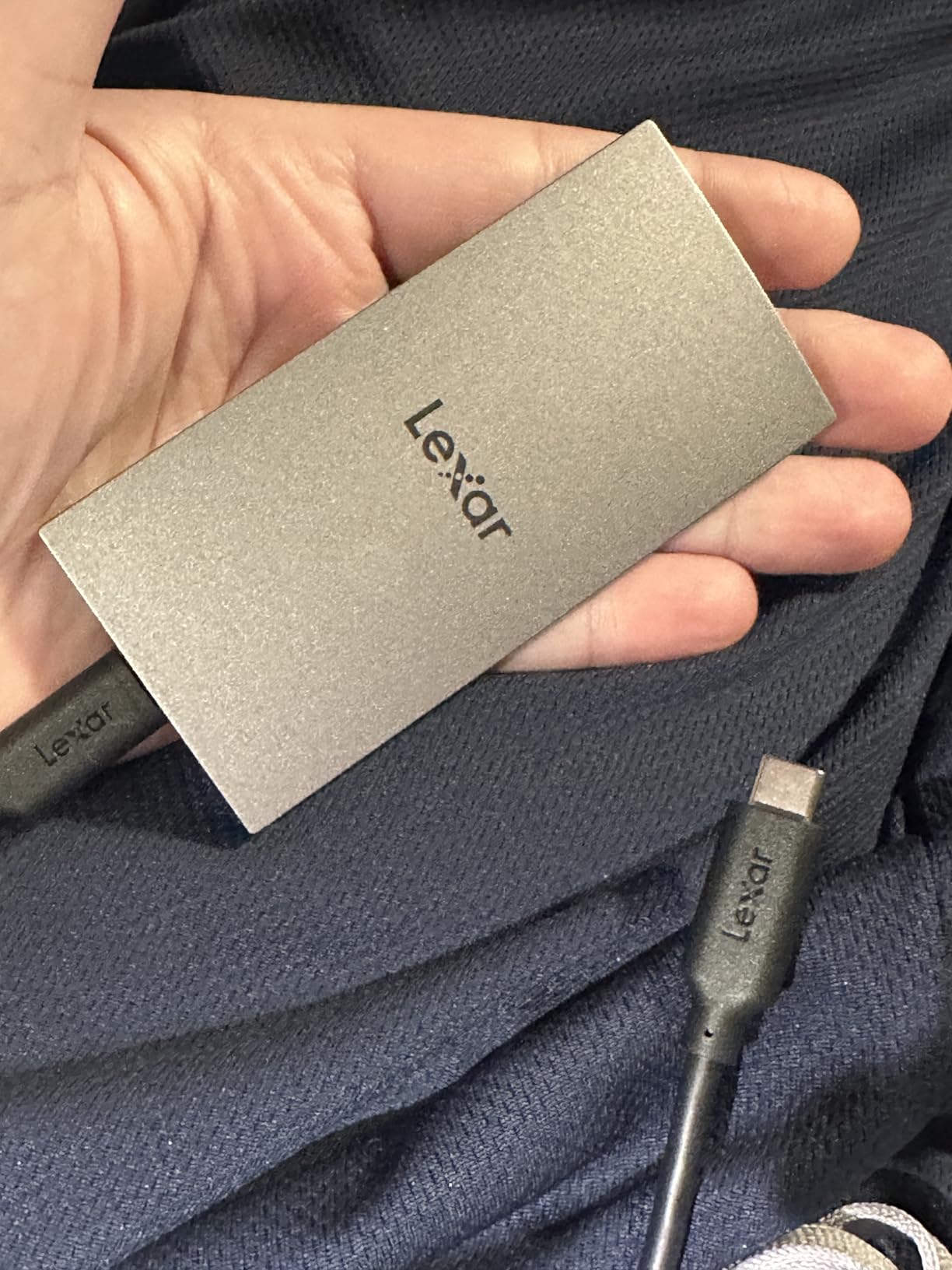 Lexar ES3 1TB External SSD, USB 3.2 Gen2 Portable SSD, PSSD Up to 1050MB/s Read, 1000MB/s Write, External Solid State Drive Compatible with iPhone 16/15 Series/Mac/PS5/XBOX/Laptop/PC, Silver customer photo 2