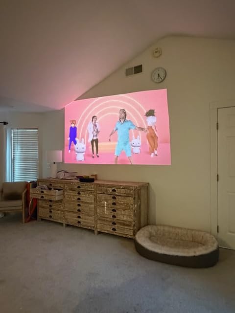 Optoma ML1080UST PHOTON GO Ultra Short Throw 1080p HDR Portable Projector, Triple Laser (RGB), Google TV with Netflix and Disney+ Certified, Home Theater Projector customer photo 2