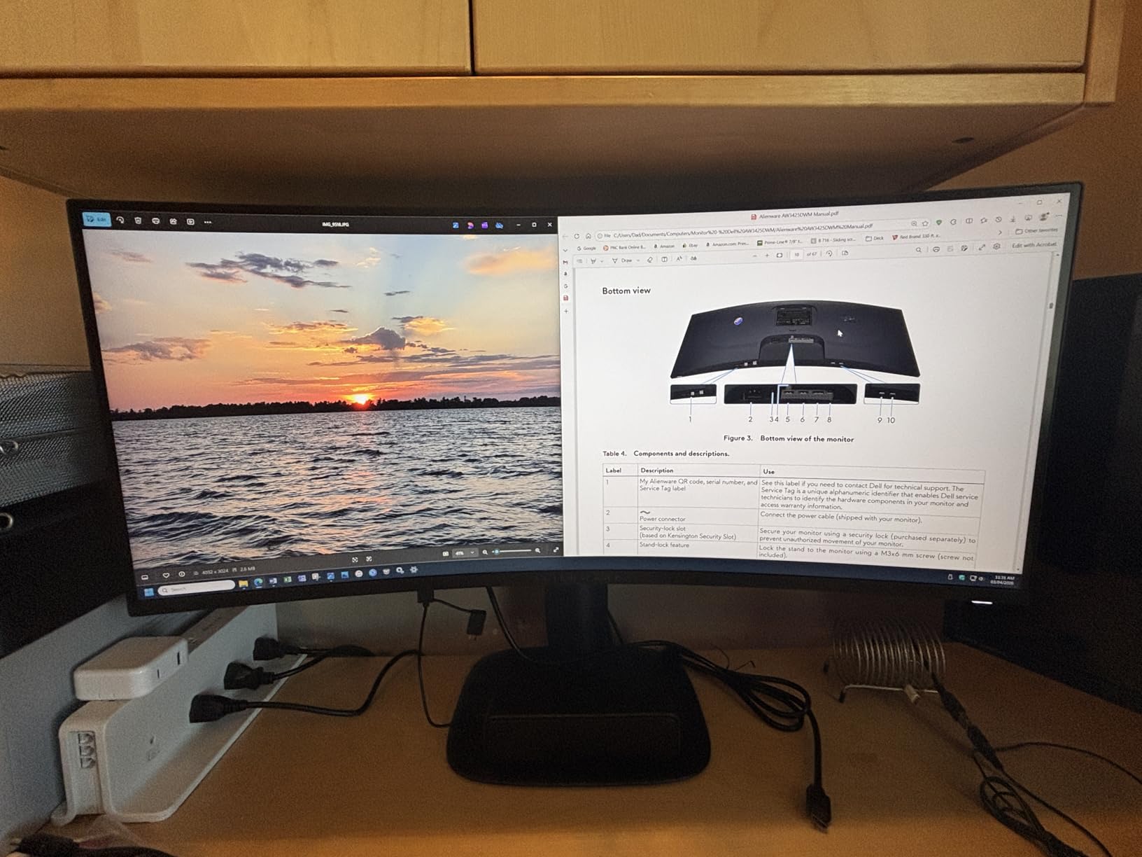 Alienware 34 Curved Gaming Monitor - AW3425DWM - 34-inch WQHD 180Hz 1ms Display, 1500R, AMD FreeSync Premium, VESA AdaptiveSync customer photo 2