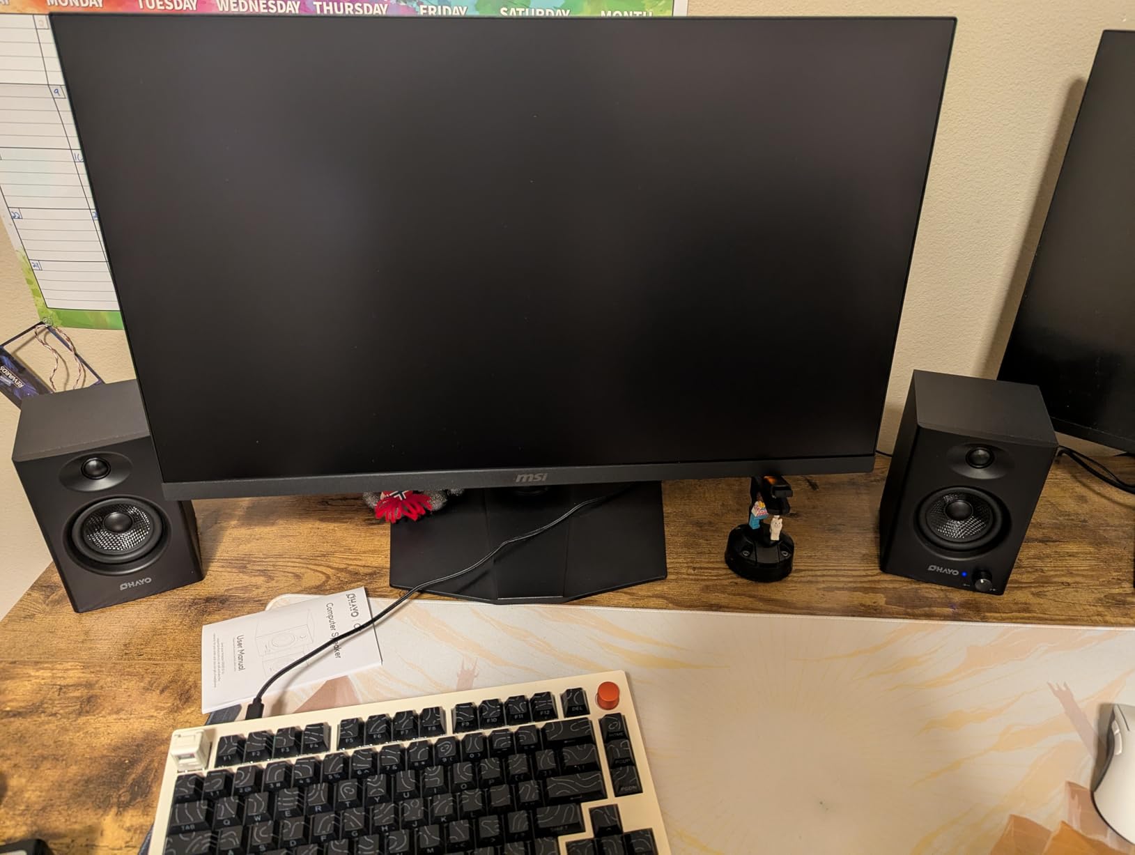 OHAYO 60W Computer Speakers for Music and Gaming, Active Bluetooth 5.3, Stereo 2.0 Speakers for Desktop PC or Laptop, 3.5mm Aux RCA USB Input, 1 Pair, Black customer photo 1