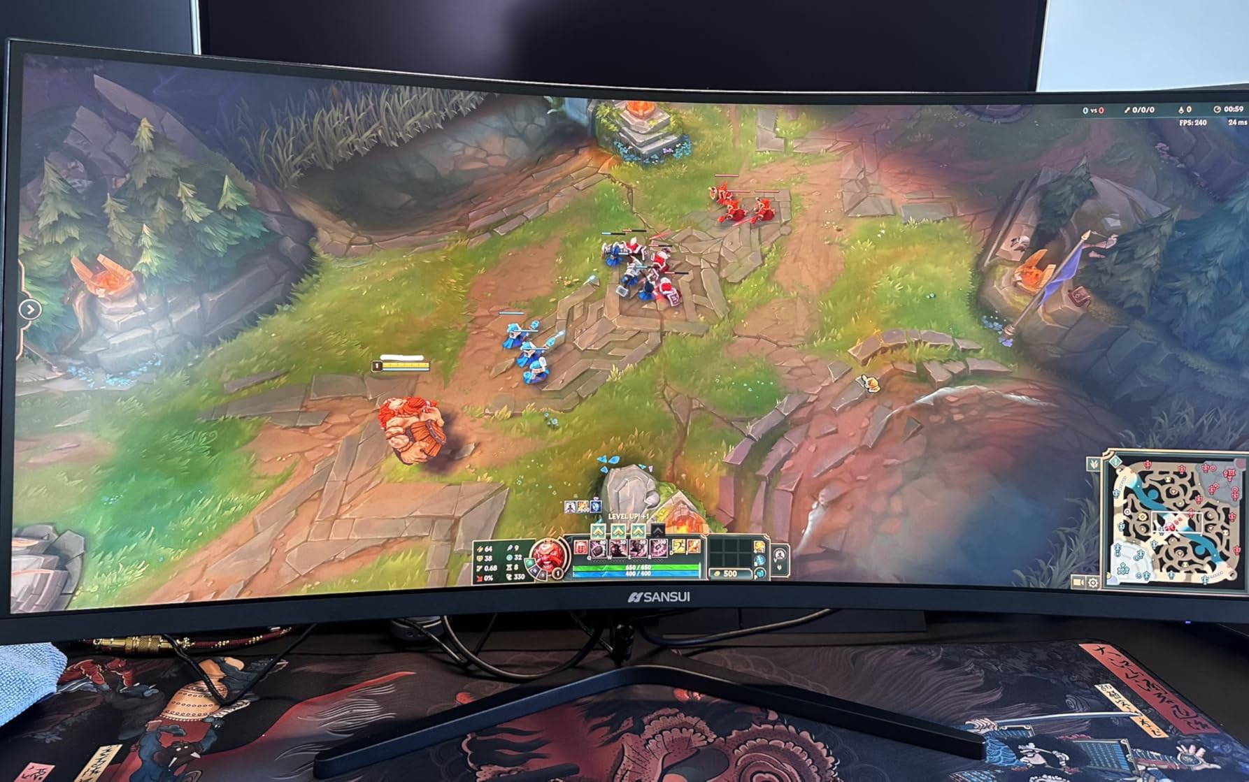 SANSUI 34 Inch 240Hz Ultrawide Curved Gaming Monitor UWQHD 3440×1440, 21:9 2K Curved Monitor 1500R,HDR400,Fast VA, PIP/PBP,AI Crosshair,AIPQ(Visual Enhance),MPRT 1ms,HDMI2.1 * 2,DP1.4 * 2 customer photo 1