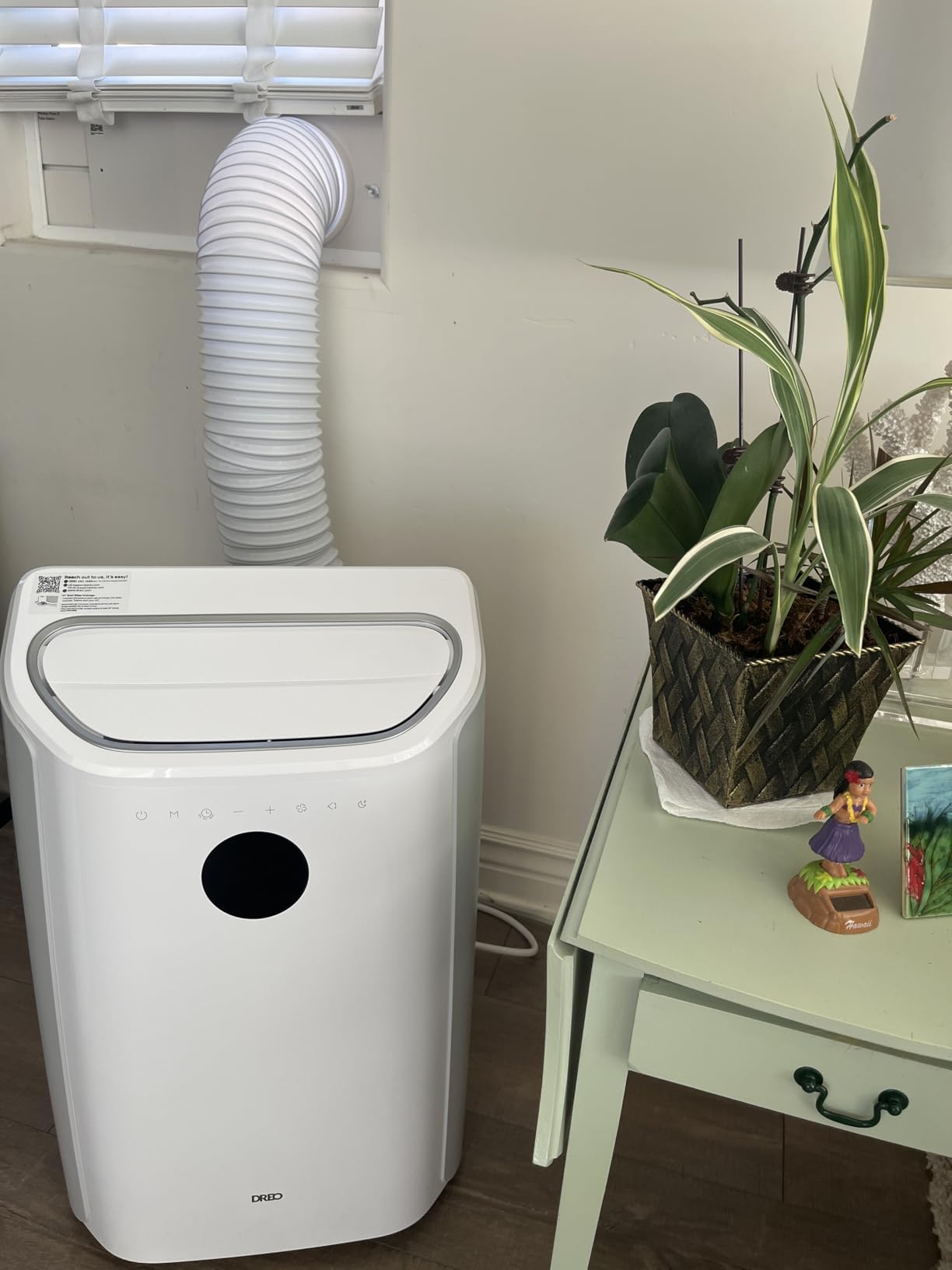 DREO Portable Air Conditioners, 12000 BTU ASHRAE (8000 BTU DOE) Smart AC Unit for Room with Drainage-free Cooling, APP/Voice/Remote, Fan & Dehumidifier, Quiet Standing AC for Bedroom, AC515S customer photo 1