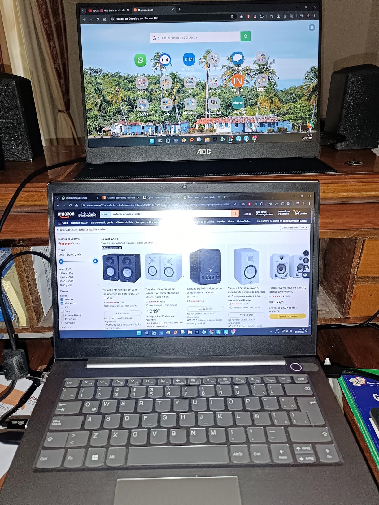AOC 16T20 Portable Monitor 15.6