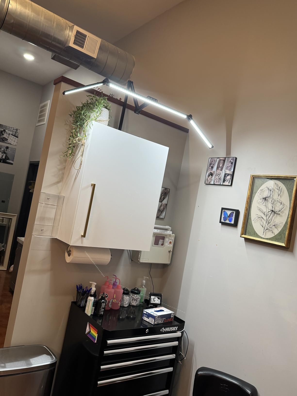 Omorepa 36W 3000LM Ultra Bright Architect Desk Lamp with Base, 47.4Inches Wide Tall Overhead Desk Light for Home Office, Dimmable Table Light with Remote for Desktop Working, Drafting, Reading customer photo 2