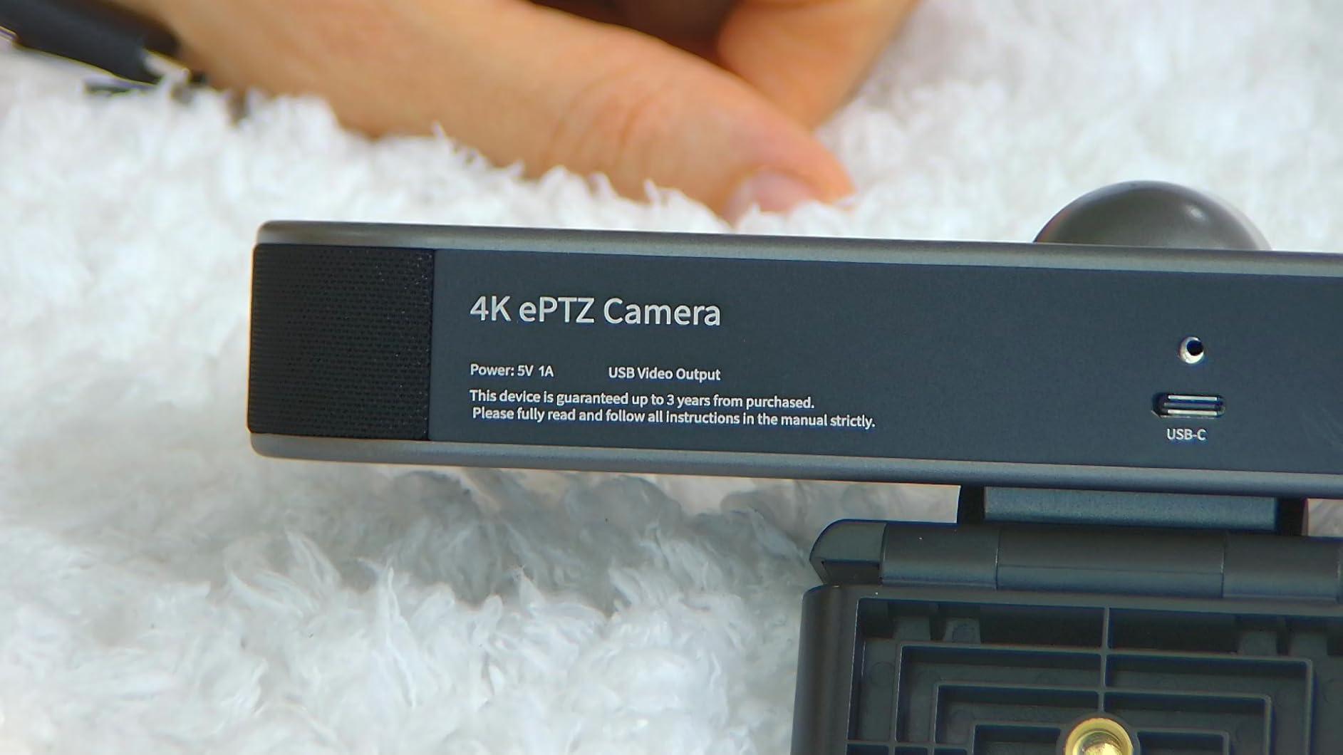 TONGVEO 3-in-1 4K Webcam with Microphones and Speaker, AI Auto-Tracking 5X Digital Zoom Webcam 4K Adjustable Field of View Remote Control Works with Microsoft Teams, Zoom, Google Meet, PC Mac Laptop customer photo 1