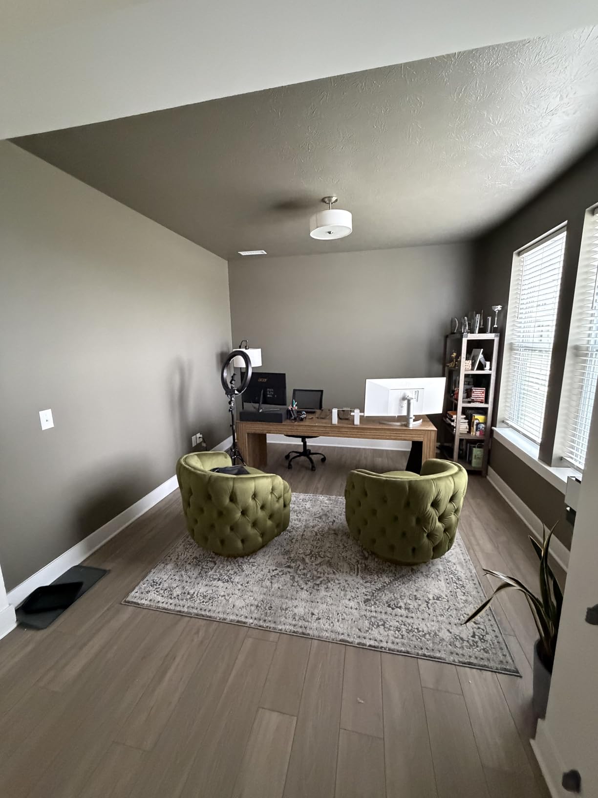 Tribesigns 79-Inch Extra Long Desk, Two Person Double Desk for Home Office, Wooden Long Computer Desk Writing Table for Office, Dark Brown customer photo 1