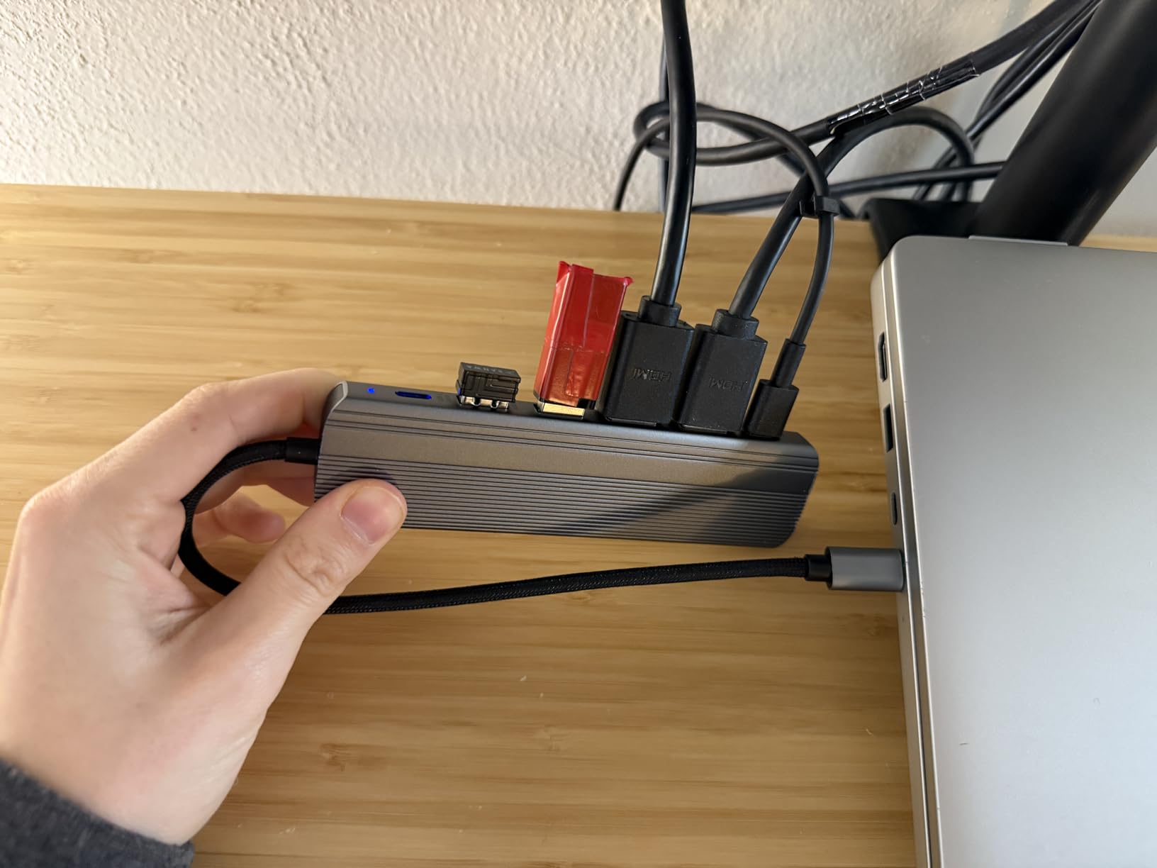USB C Hub Docking Station Dual Monitor for Laptop, MacBook Air/Pro Dock Adapter Multiport Dongle with 2 HDMI Ports 4K 60Hz, 100W PD Charging, 3 USBA 3.0 & USBC customer photo 2